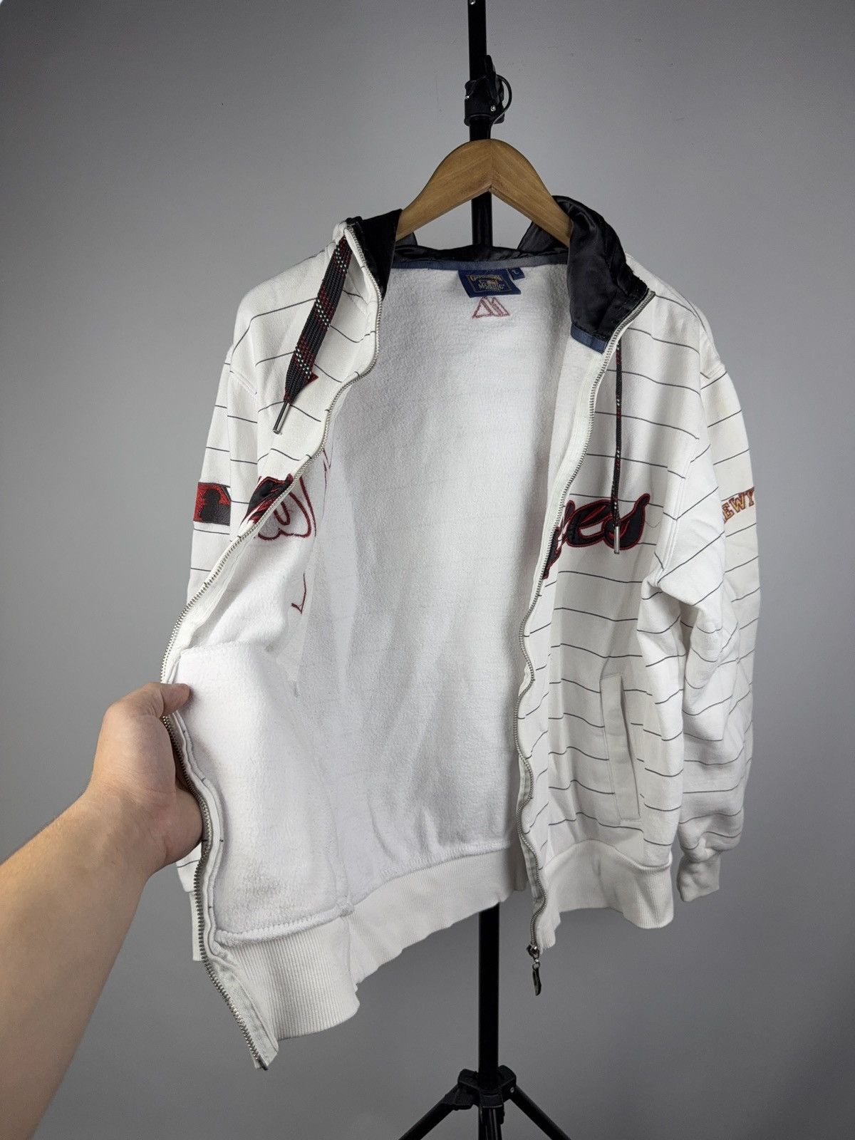 Majestic 00s Vintage Majestic Cooperstown NY Y2K Yankees Zip Hoodie Size US L / EU 52-54 / 3 - 12 Thumbnail