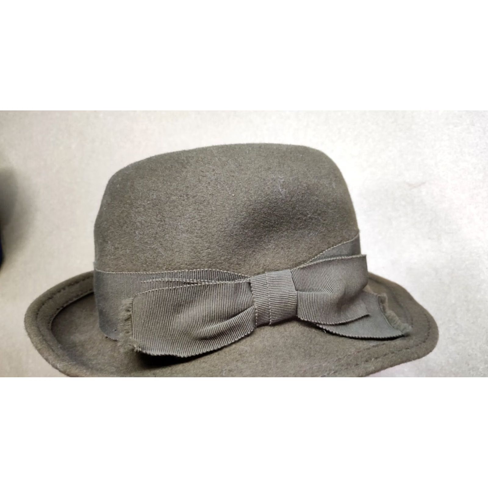 FELT VINTAGE Mayser Milz Fedora Mens Size 57 Wool Felt Brown 80s Gentleman Size ONE SIZE - 5 Thumbnail