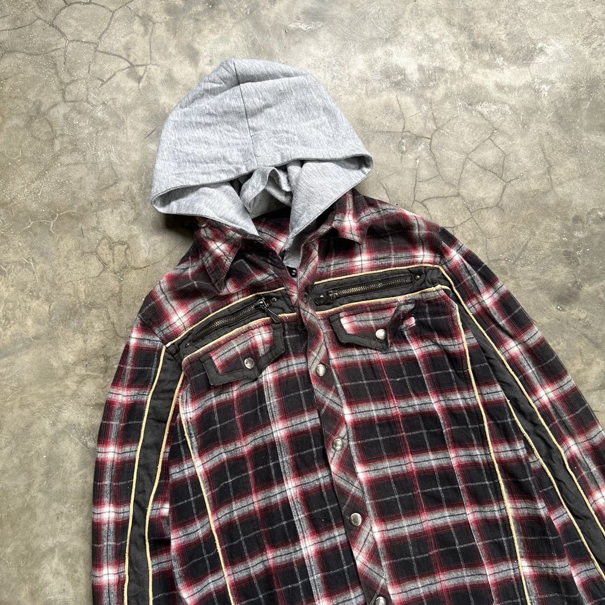 In The Attic 2000’s In The Attic Vkei Style Zip Flannel Shirt Size US M / EU 48-50 / 2 - 4 Thumbnail