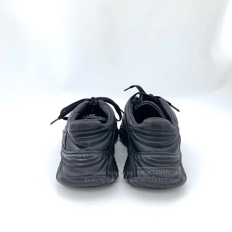 Gucci Gucci Black logo tie-up casual flat sneakers Size US 8 / IT 38 - 4 Thumbnail