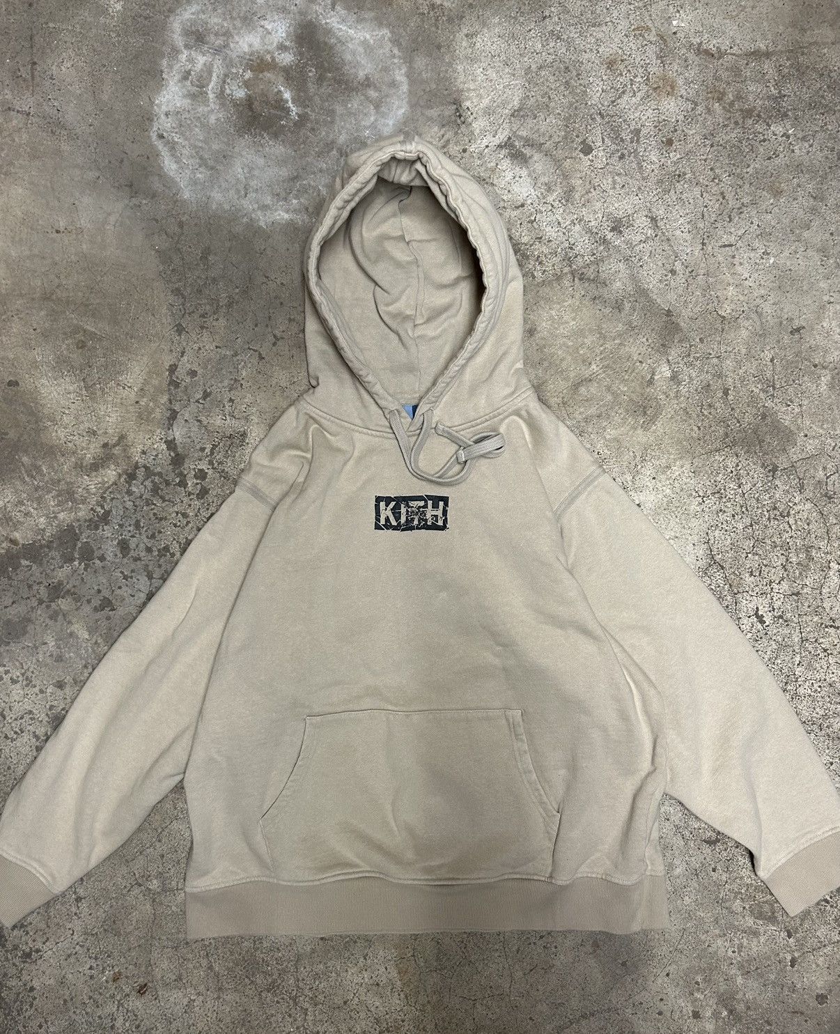 KITH】Splintered Hoodie Feather Gray-