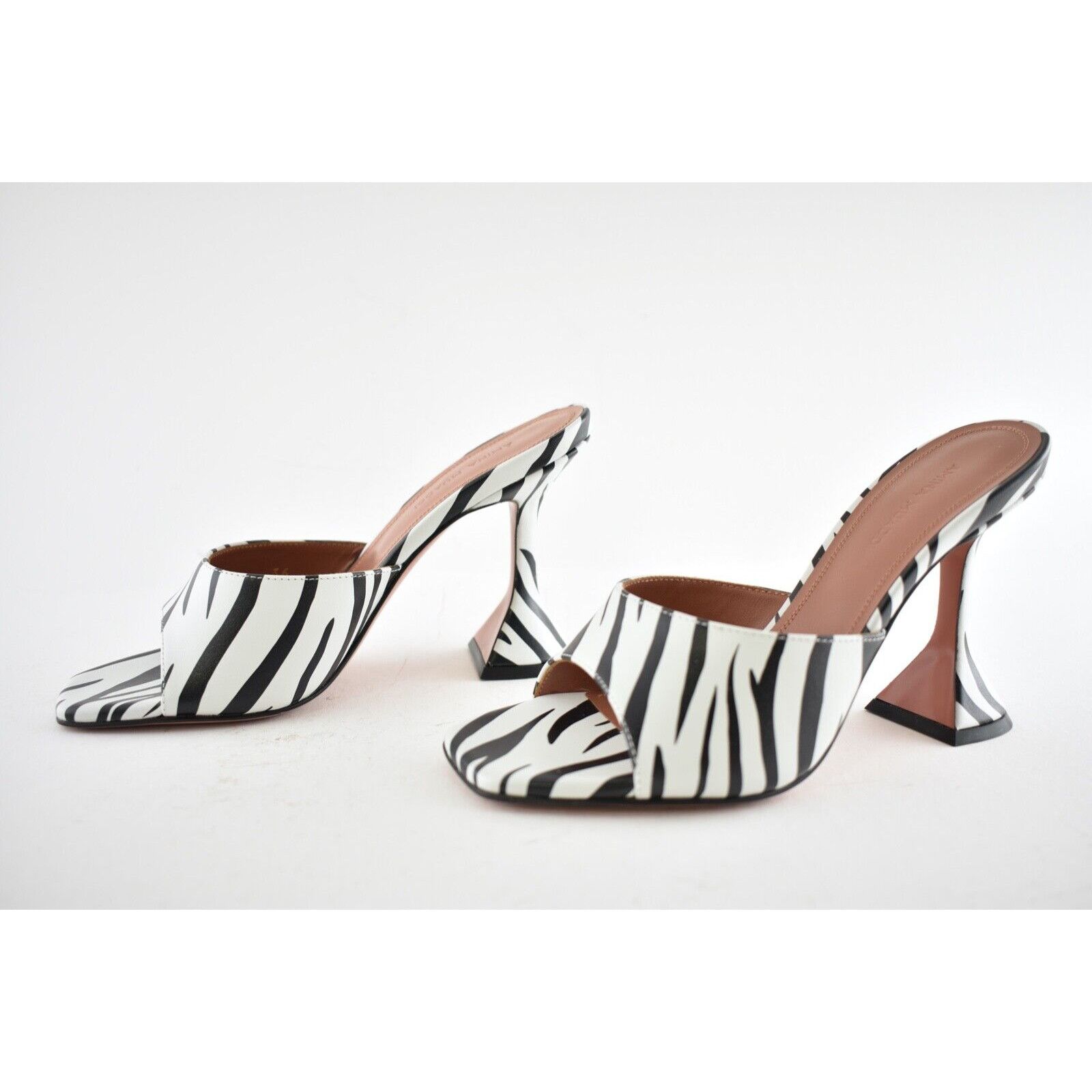 Amina Muaddi Lupita Slipper Zebra Backless Slide Sandal Heel Pump 36 Size US 6 / IT 36 - 9 Thumbnail