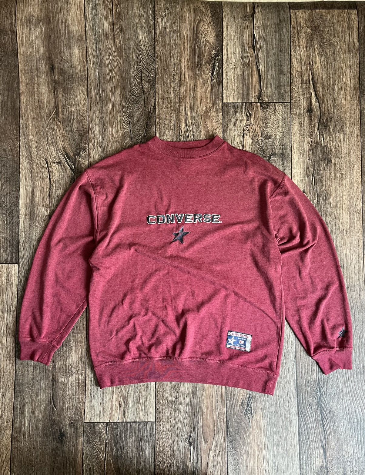 Converse × Vintage Converse All Stars Big Logo Vintage Sweatshirt Made in USA Size US L / EU 52-54 / 3 - 1 Thumbnail