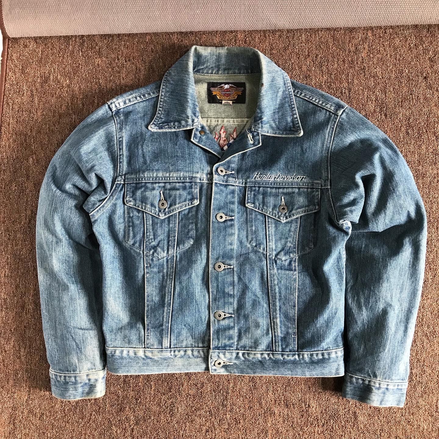 Harley Davidson × Vintage ❌SOLD OUT❌ Vintage Harley Davidson Denim CHROME SWEET CHROME Size US M / EU 48-50 / 2 - 2 Thumbnail