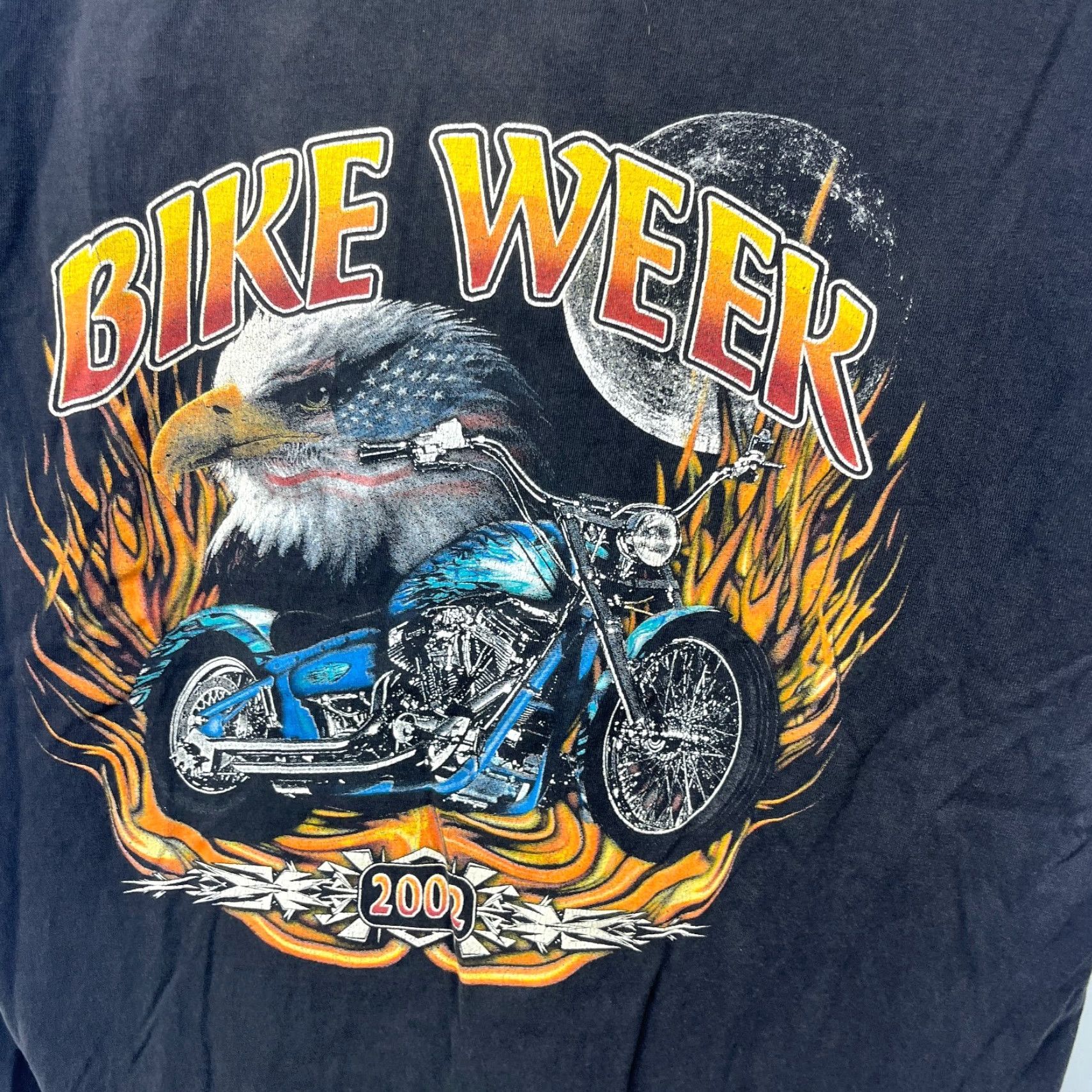 Harley Davidson VINTAGE Harley-Davidson T-Shirt XL Black Crew Neck Short Sleeve Graphic Print 2-Sided Mens Size US XL / EU 56 / 4 - 3 Thumbnail