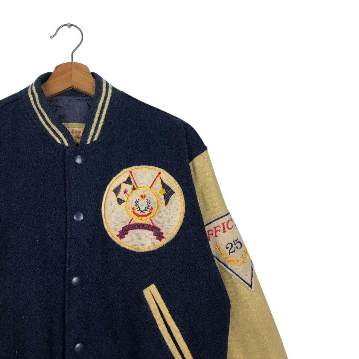Vintage 🔥VINTAGE WOOL VARSITY JACKET WONDERSTORY ISSEY MIYAKE Size US M / EU 48-50 / 2 - 8 Thumbnail