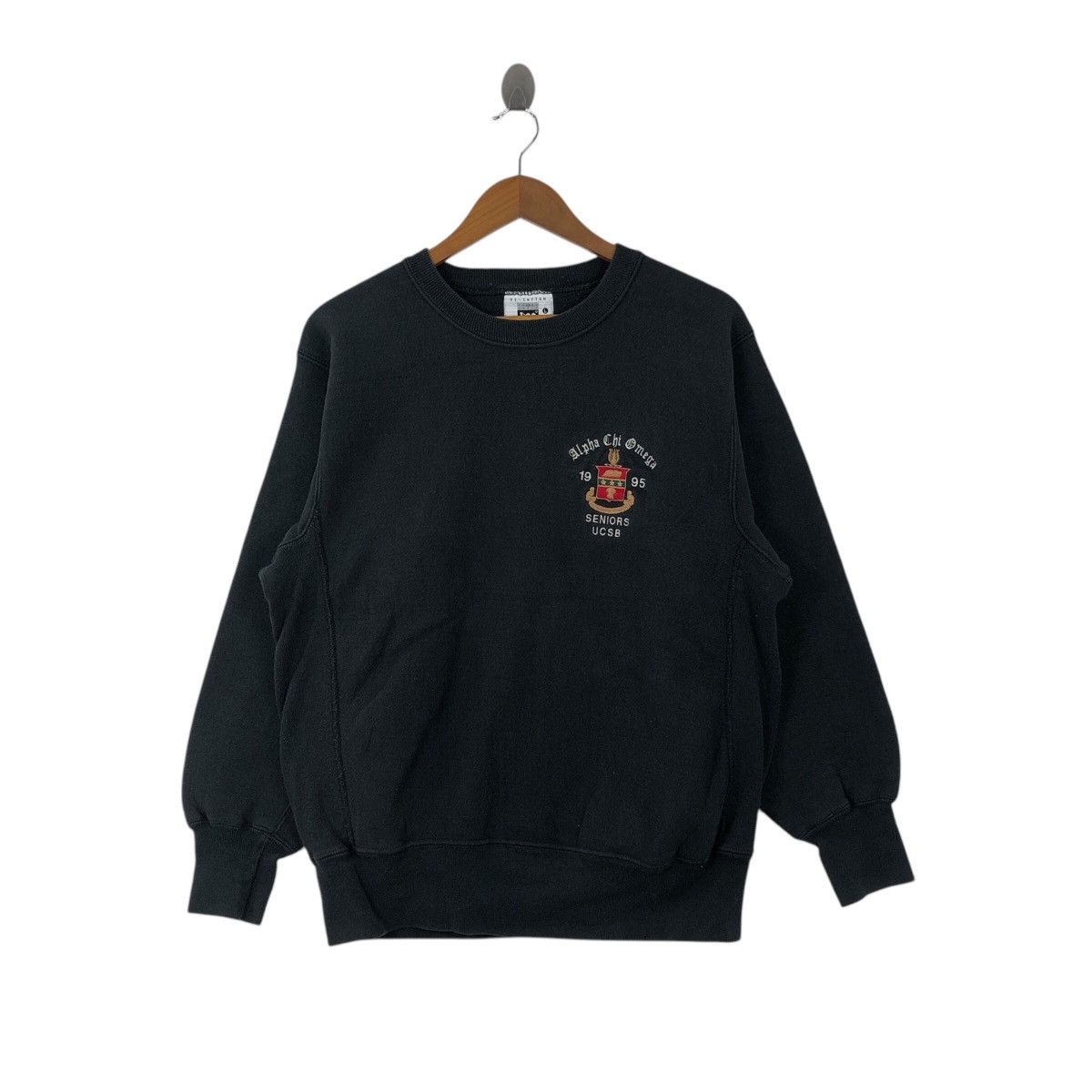 Vintage 90s ALPHA CHI OMEGA Seniors Ucsb Reverse Sweatshirt