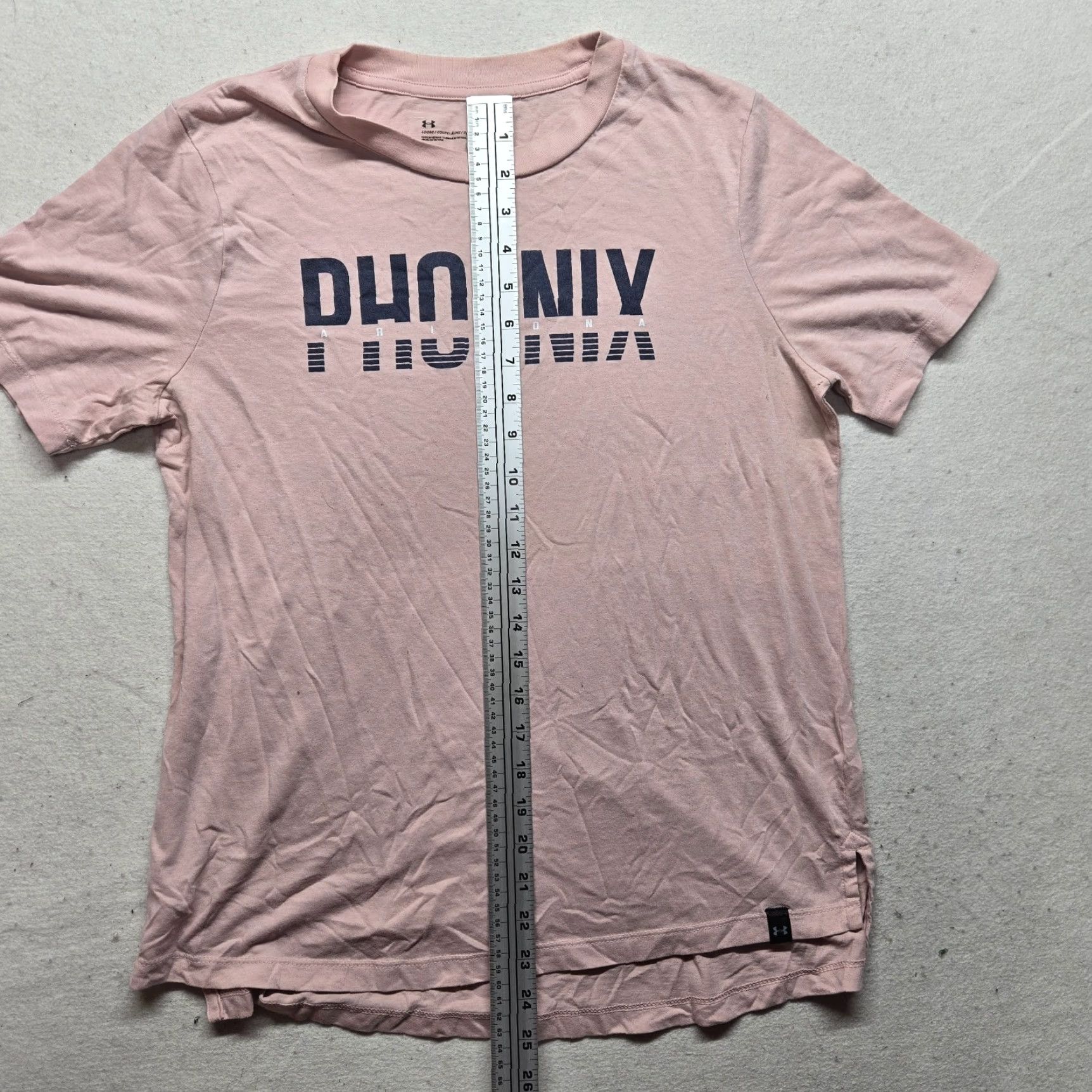 Under Armour Under armour Shirt T-Shirt Adult Womens L Pink Arizona Graphic Short Sleeve Crew Neck Cotton Regular Block Pink Arizona Womens L Size L / US 10 / IT 46 - 5 Thumbnail