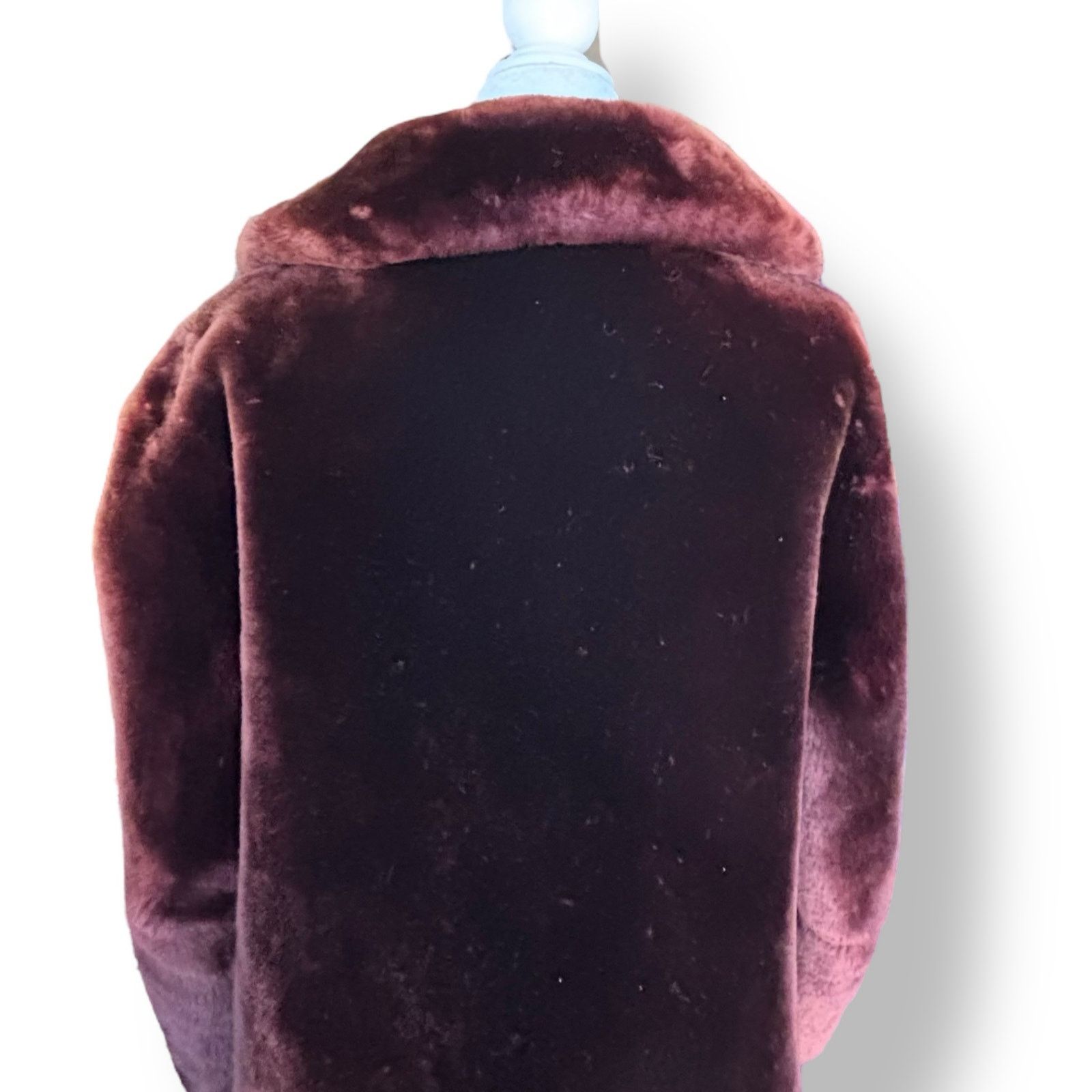 Vintage Vintage 50s Rifkens Dark Brown Mink Fur Coat Satin Lined MCM Size M / US 6-8 / IT 42-44 - 4 Thumbnail