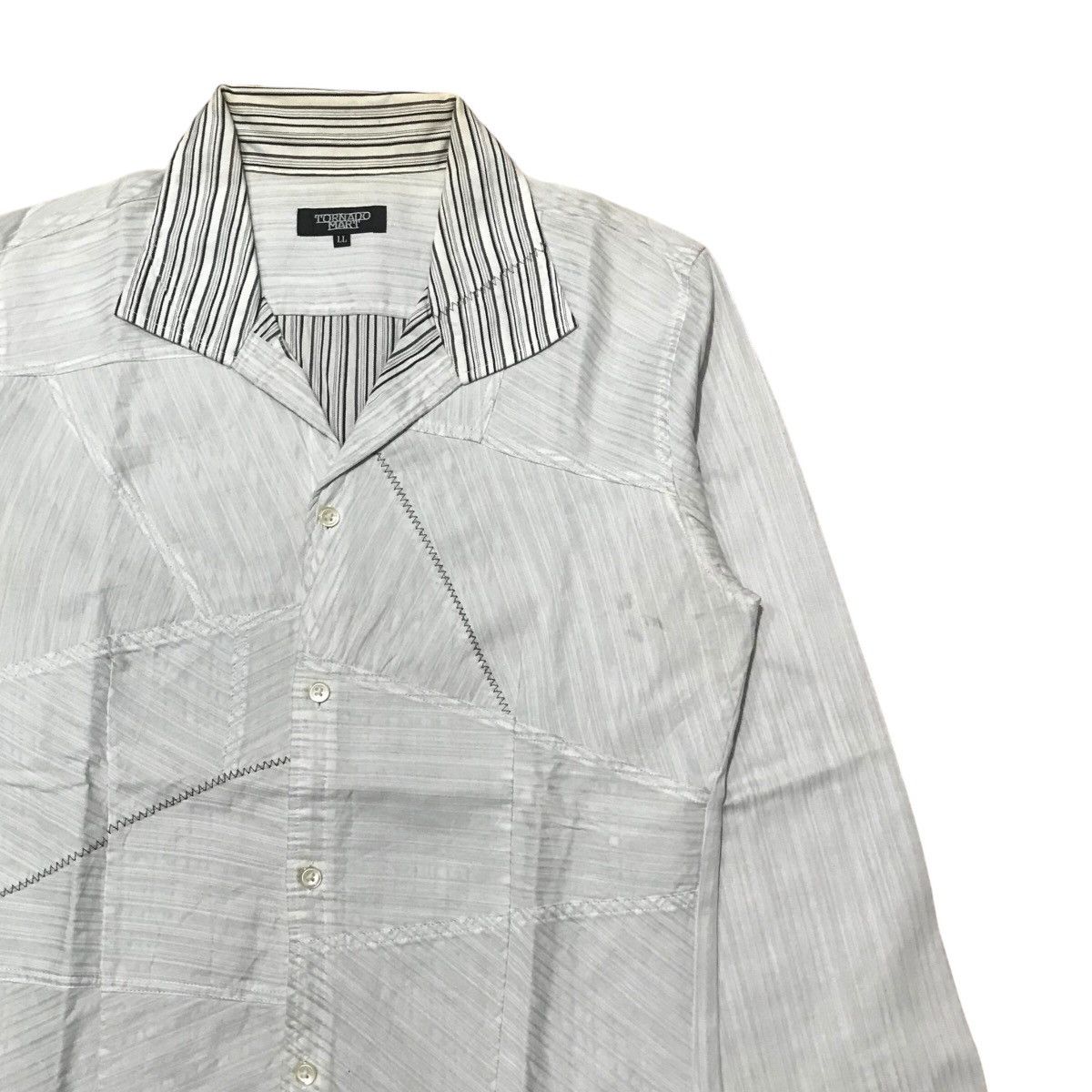 Tornado Mart Tornado Mart Patchwork Collar Shirt Size US S / EU 44-46 / 1 - 2 Thumbnail