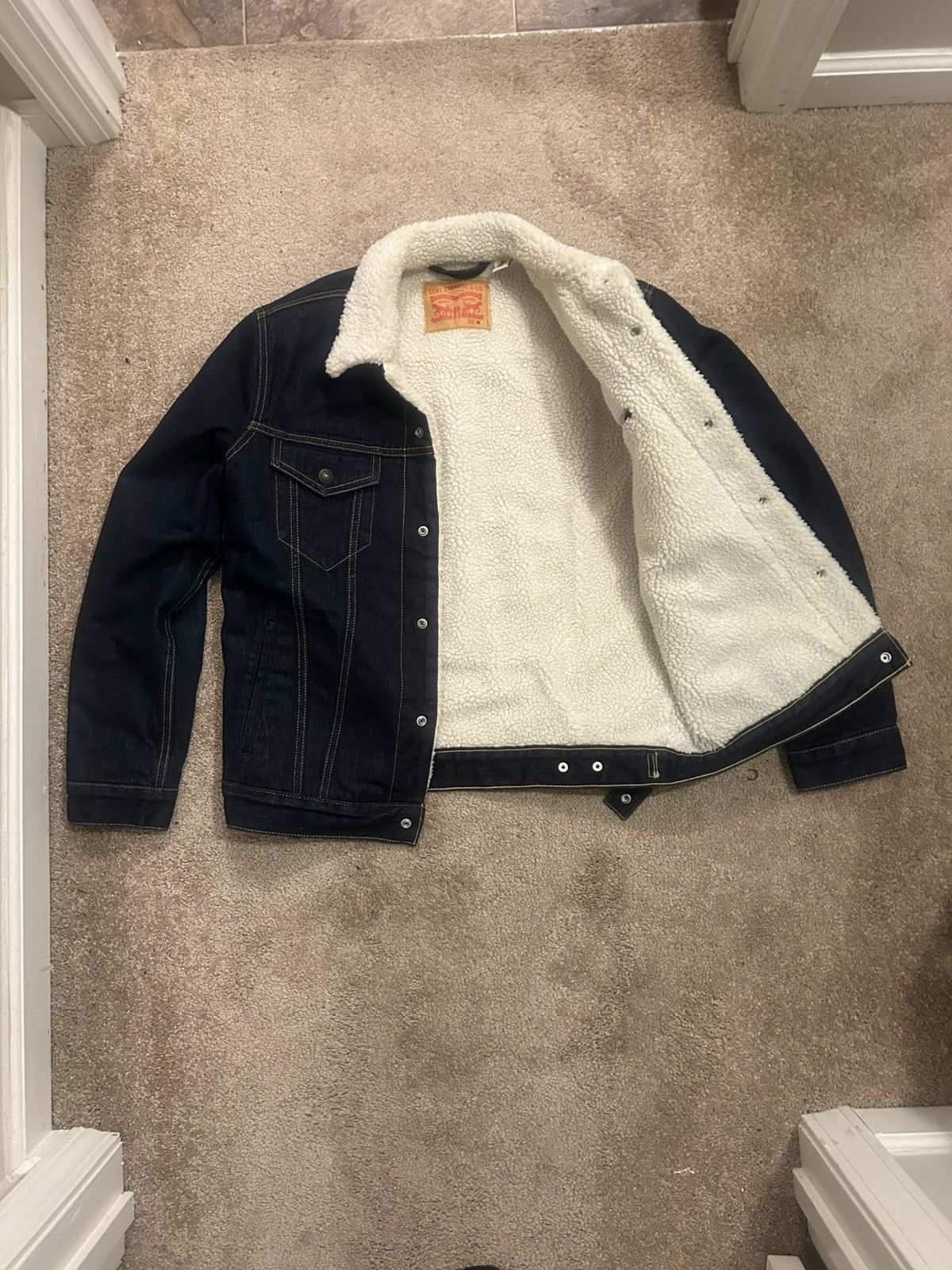 Levi's × Vintage Levi Sherpa Lined Denim, Jean Jacket. Size US M / EU 48-50 / 2 - 4 Thumbnail