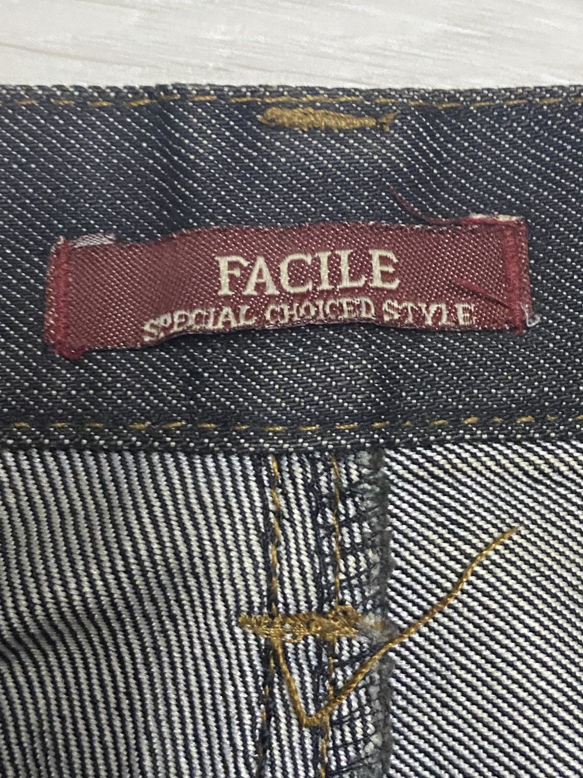 Japanese Brand Vintage Japanese Brand Facile Denim Loose Jeans Size US 30 / EU 46 - 10 Thumbnail
