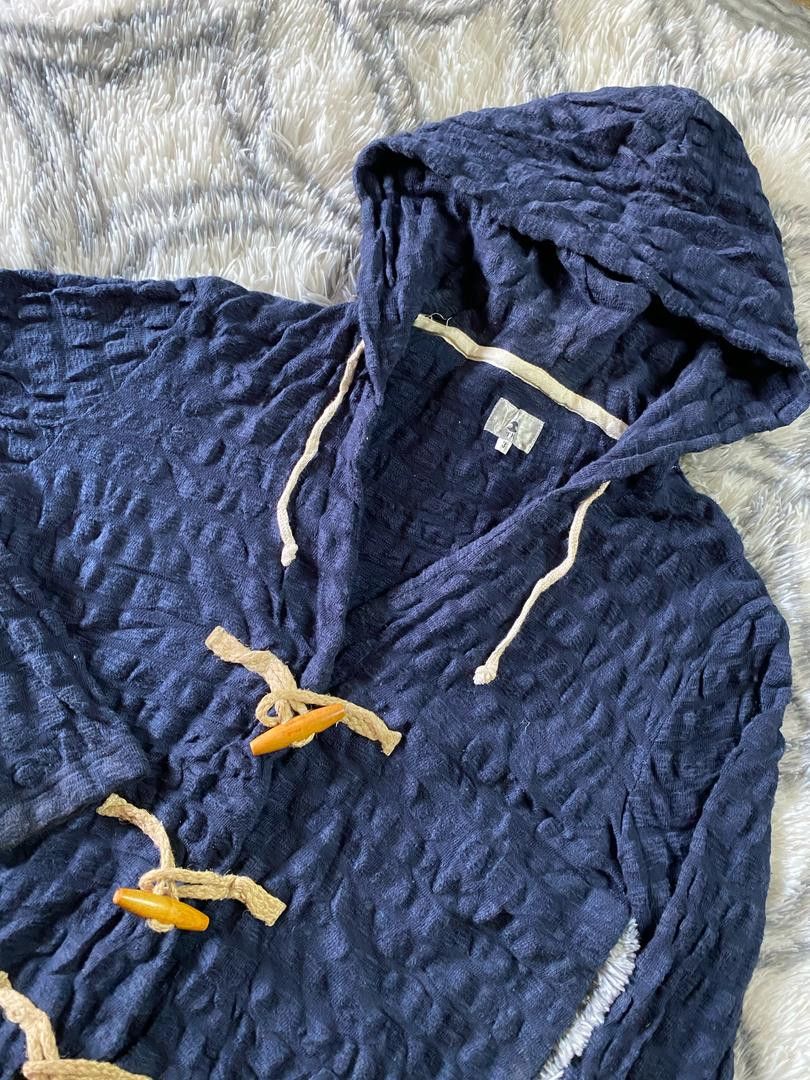 Japanese Brand × Takeo Kikuchi Takeo Kikuchi Blue hooded cotton toggle jacket Size M / US 6-8 / IT 42-44 - 4 Thumbnail