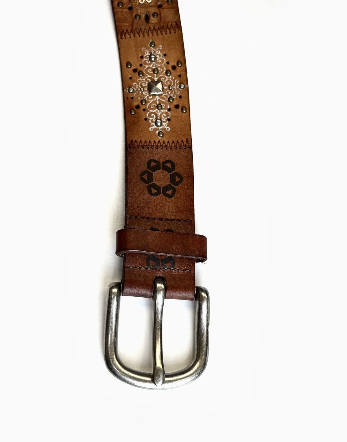 Fossil Fossil Patchwork Leather Belt Size ONE SIZE - 3 Thumbnail