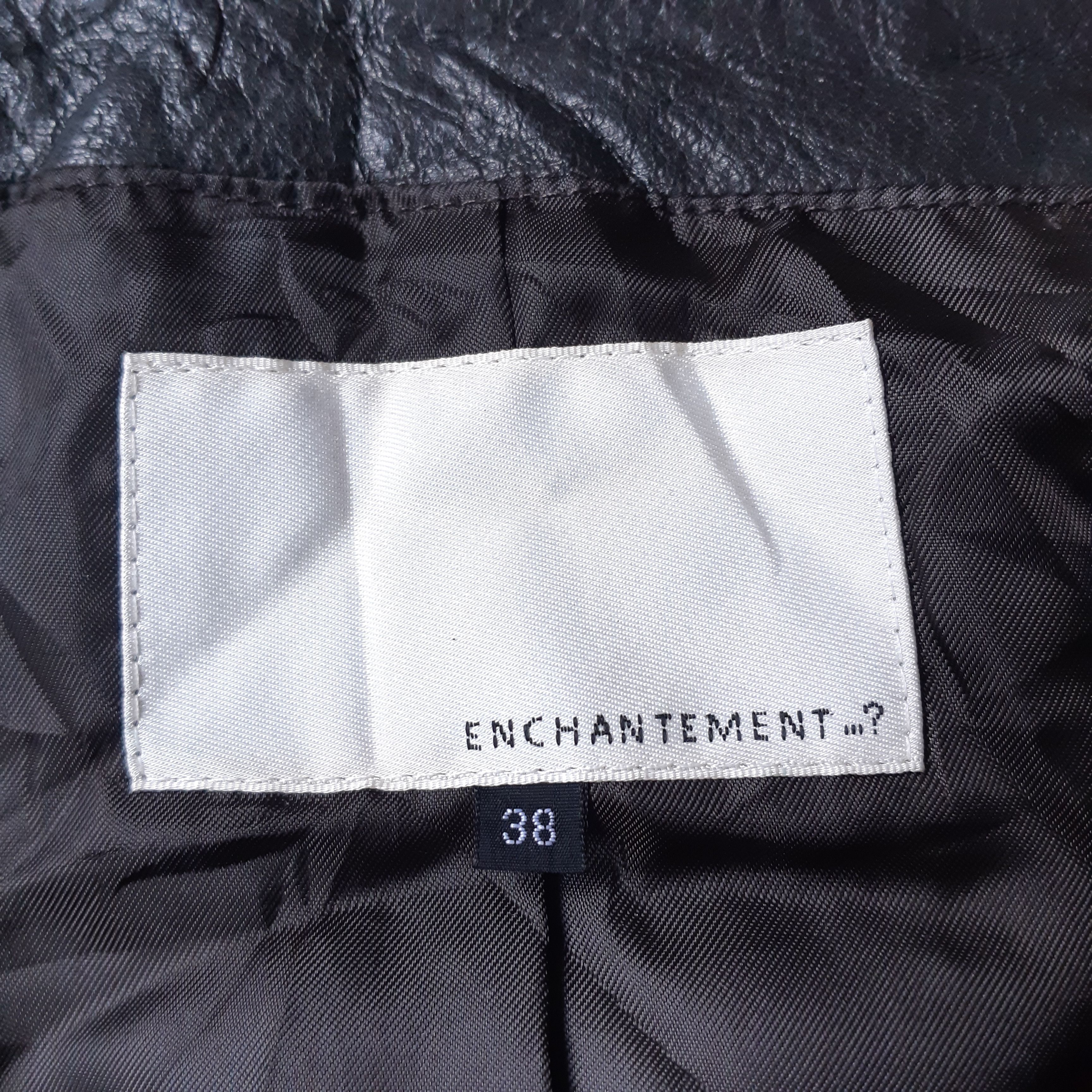 Enchantment Enchantement Japan Quilted Lambskin Leather Biker Jacket Size XS / US 0-2 / IT 36-38 - 12 Thumbnail