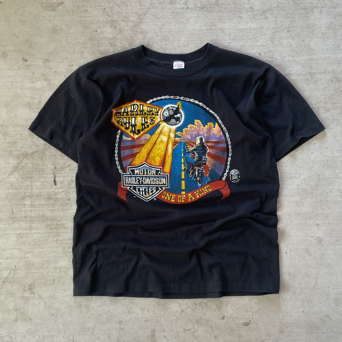 Harley Davidson × Vintage 80s Harley Davidson T Shirt Size US L / EU 52-54 / 3 - 1 Thumbnail