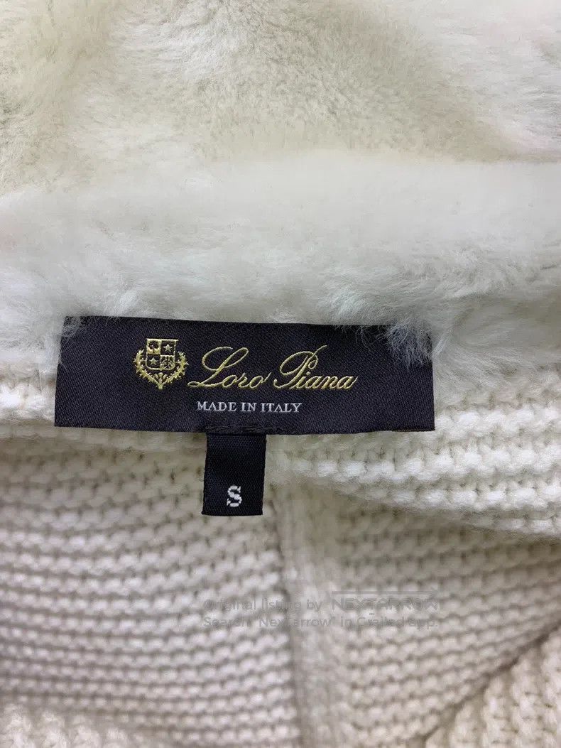 Loro Piana Loro Piana White fur-lined hooded cashmere coat Size S / US 4 / IT 40 - 4 Thumbnail