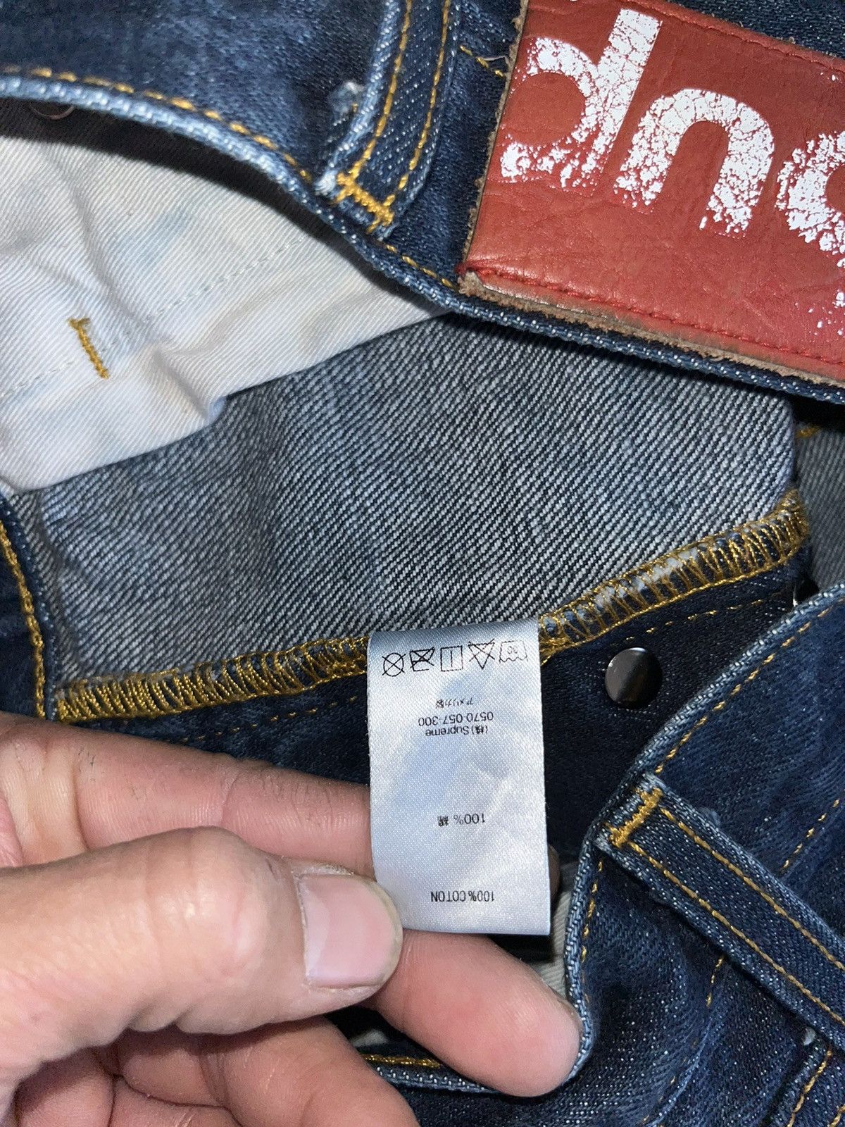 Supreme Supreme selvedge, slim jeans Size US 30 / EU 46 - 7 Thumbnail