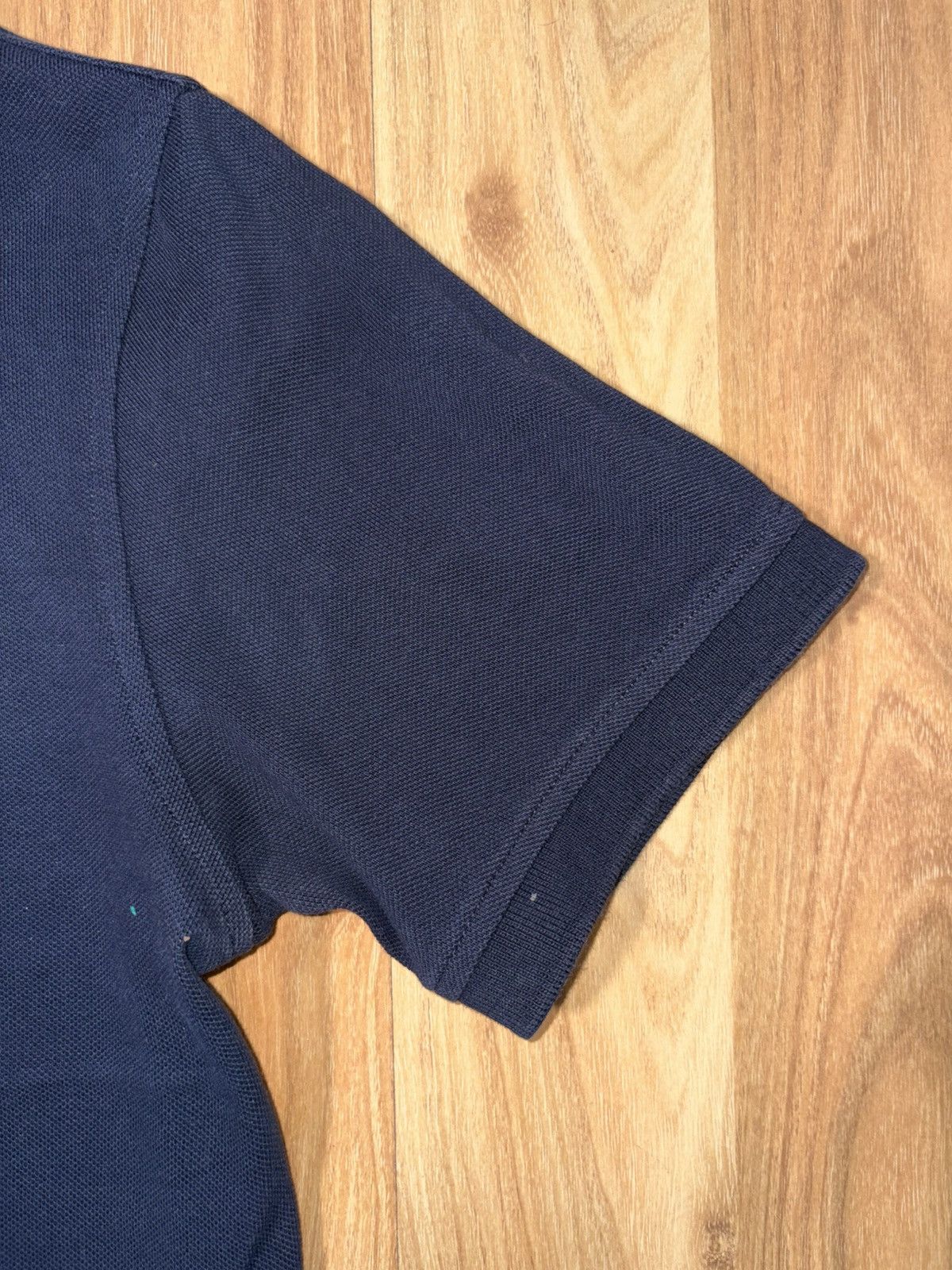 Burberry Prorsum Burberry Brit Navy Piqué Polo - Tonal Logo - Small Size US XXS / EU 40 - 5 Thumbnail