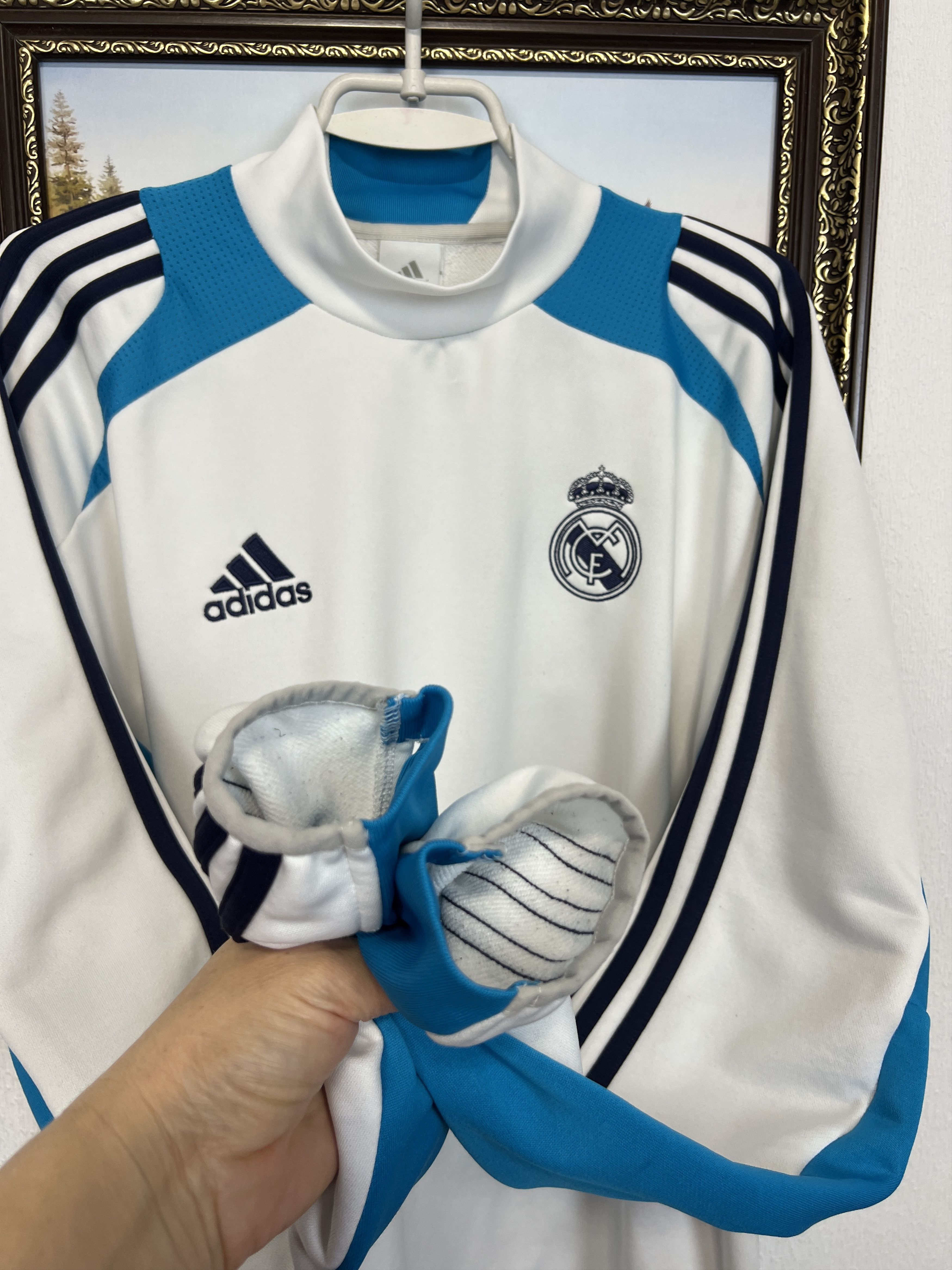 Adidas Real Madrid Football Train Sweatshirt Soccer Track Top Size US L / EU 52-54 / 3 - 5 Thumbnail