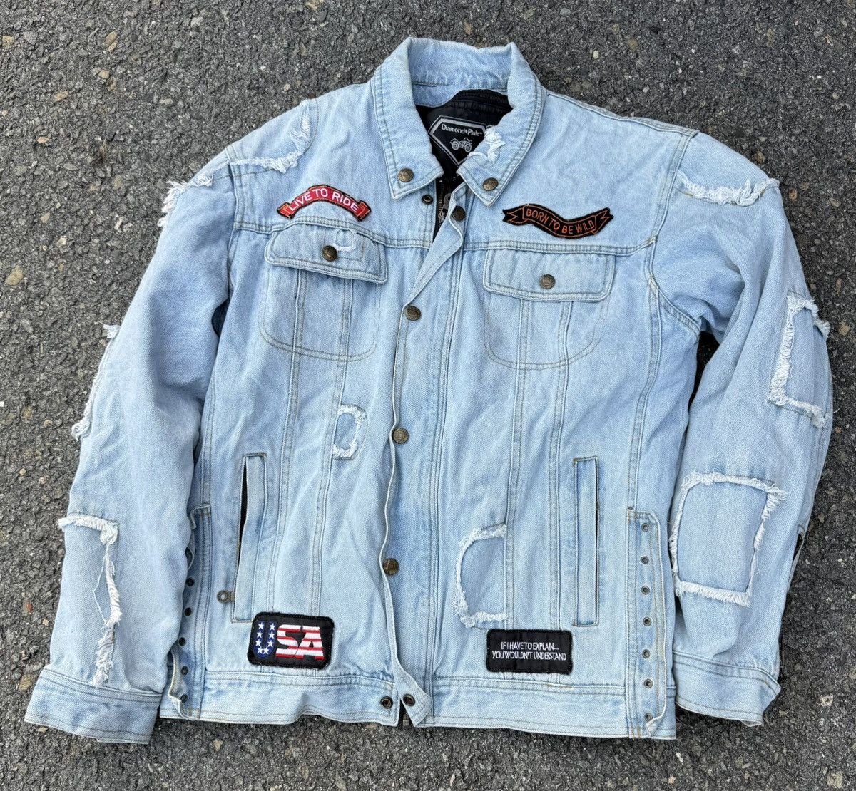 Other Denim Jean Designer Jacket by Diamond Plate Size US M / EU 48-50 / 2 - 1 Thumbnail