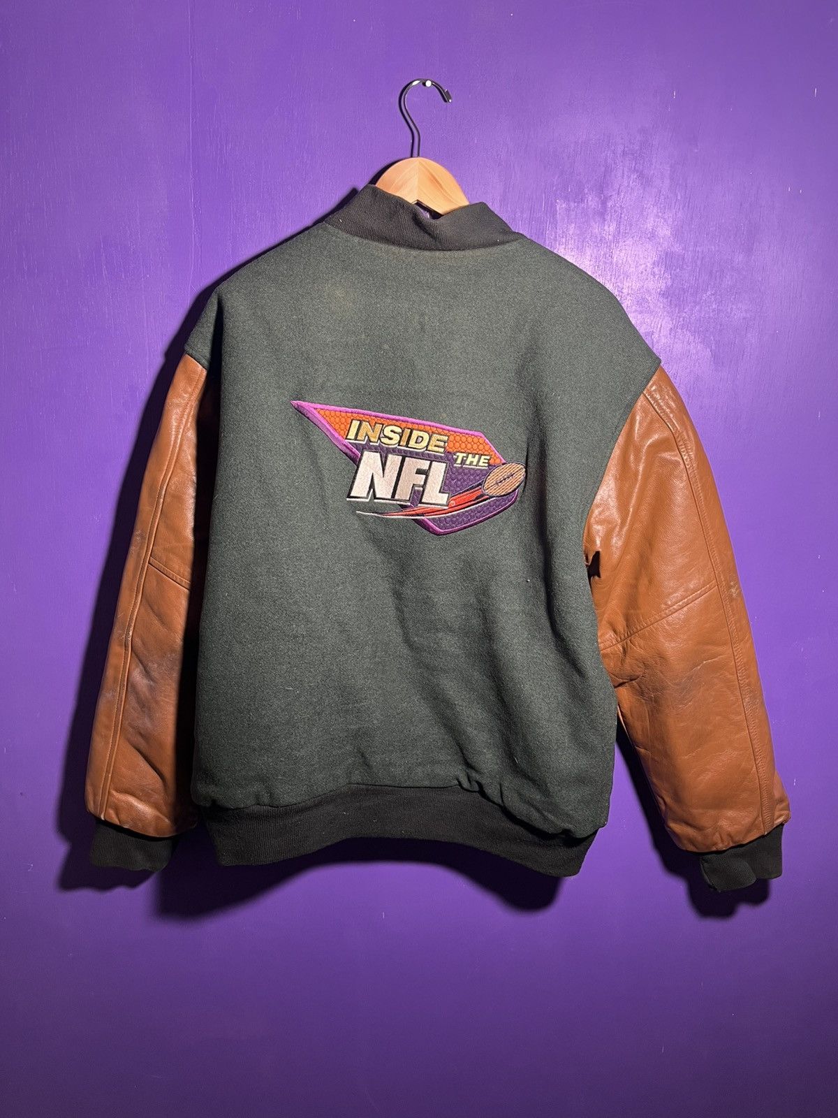 NFL × Vintage Vintage 90s HBO sports inside the NFL varsity jacket Size US L / EU 52-54 / 3 - 2 Thumbnail