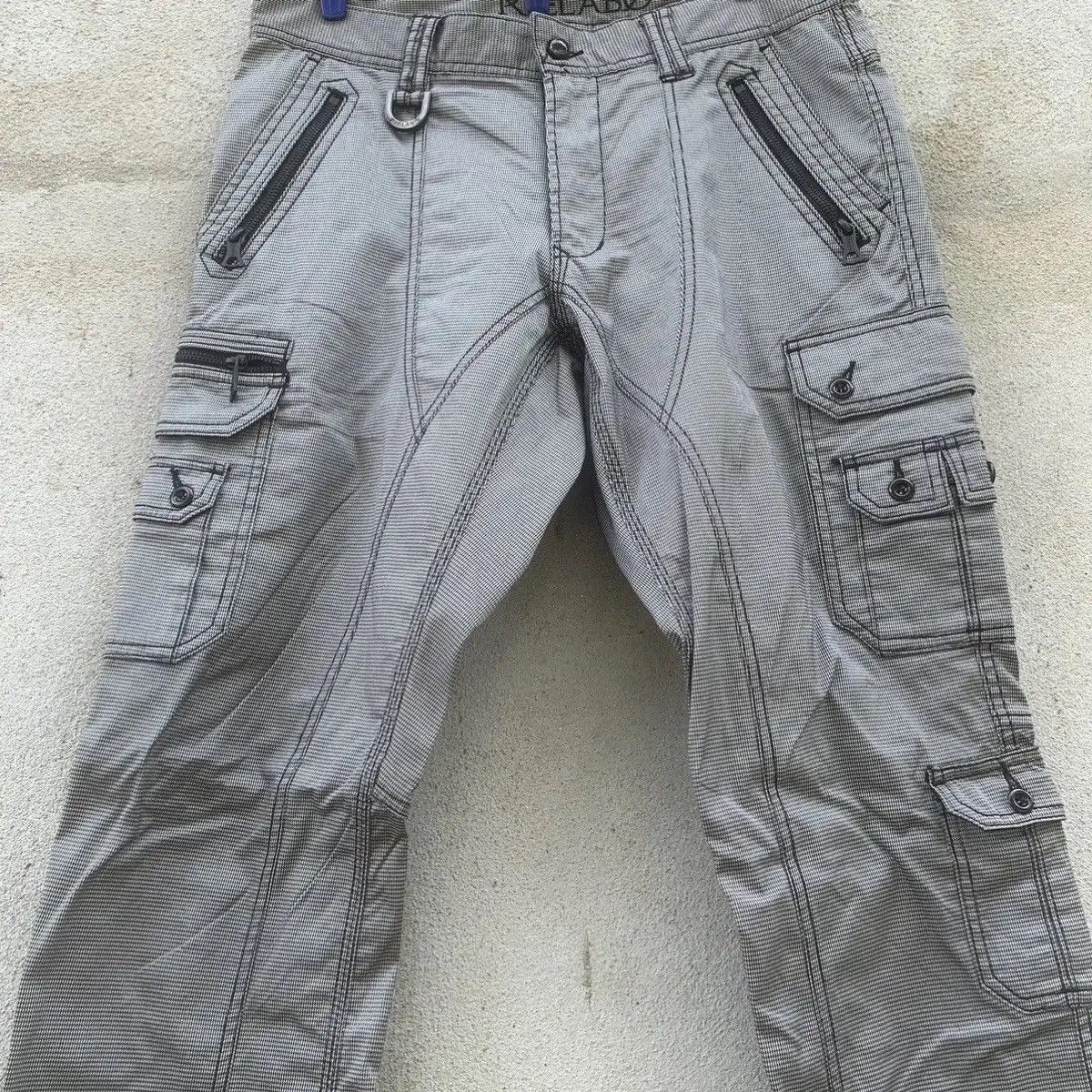 8 by YOOX RARE‼️MULTIPOCKET RIELABO JAPAN TROUSERS BIKERS CARGO PANTS Size US 32 / EU 48 - 7 Thumbnail