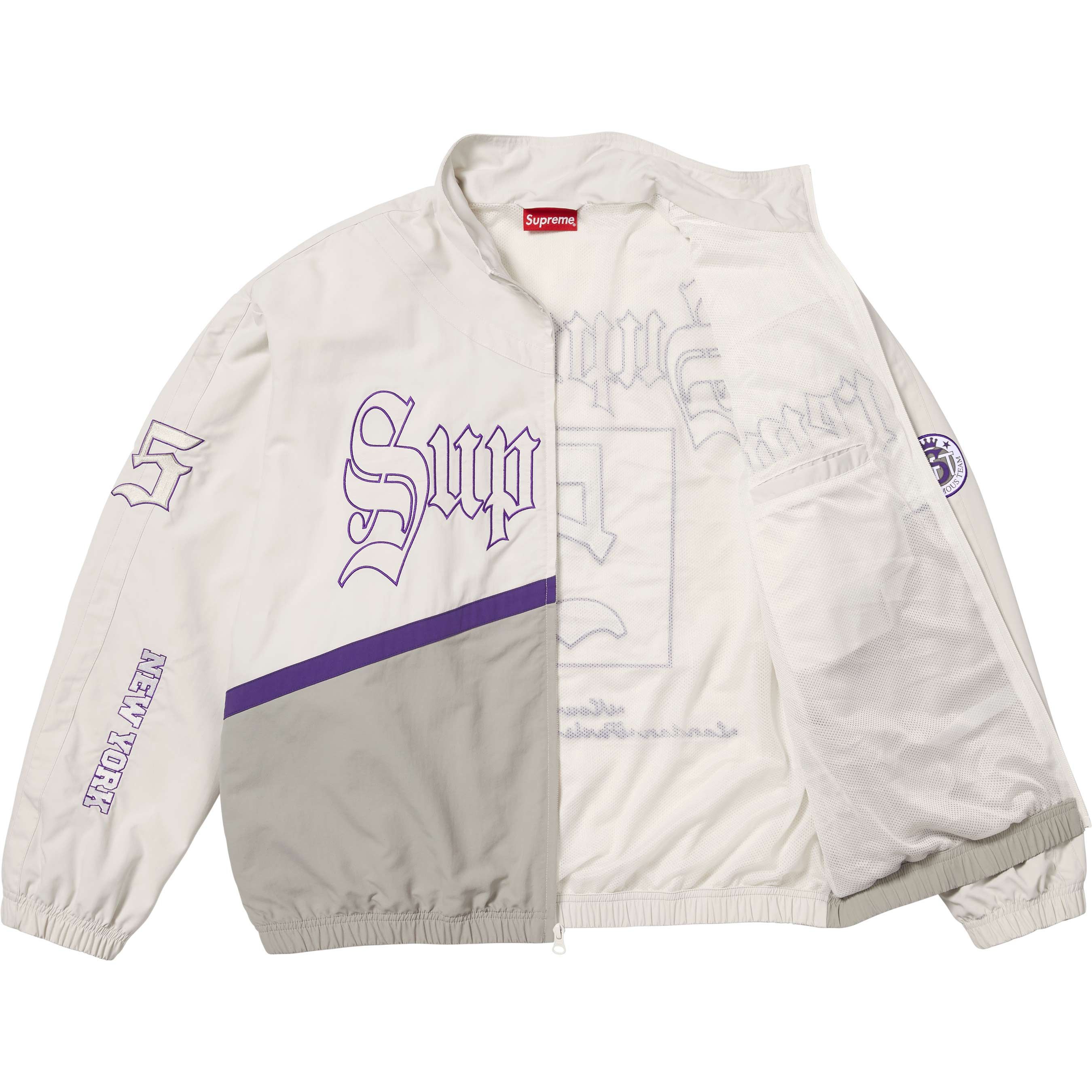 Supreme Supreme Old English Track Jacket Size US XXL / EU 58 / 5 - 2 Thumbnail