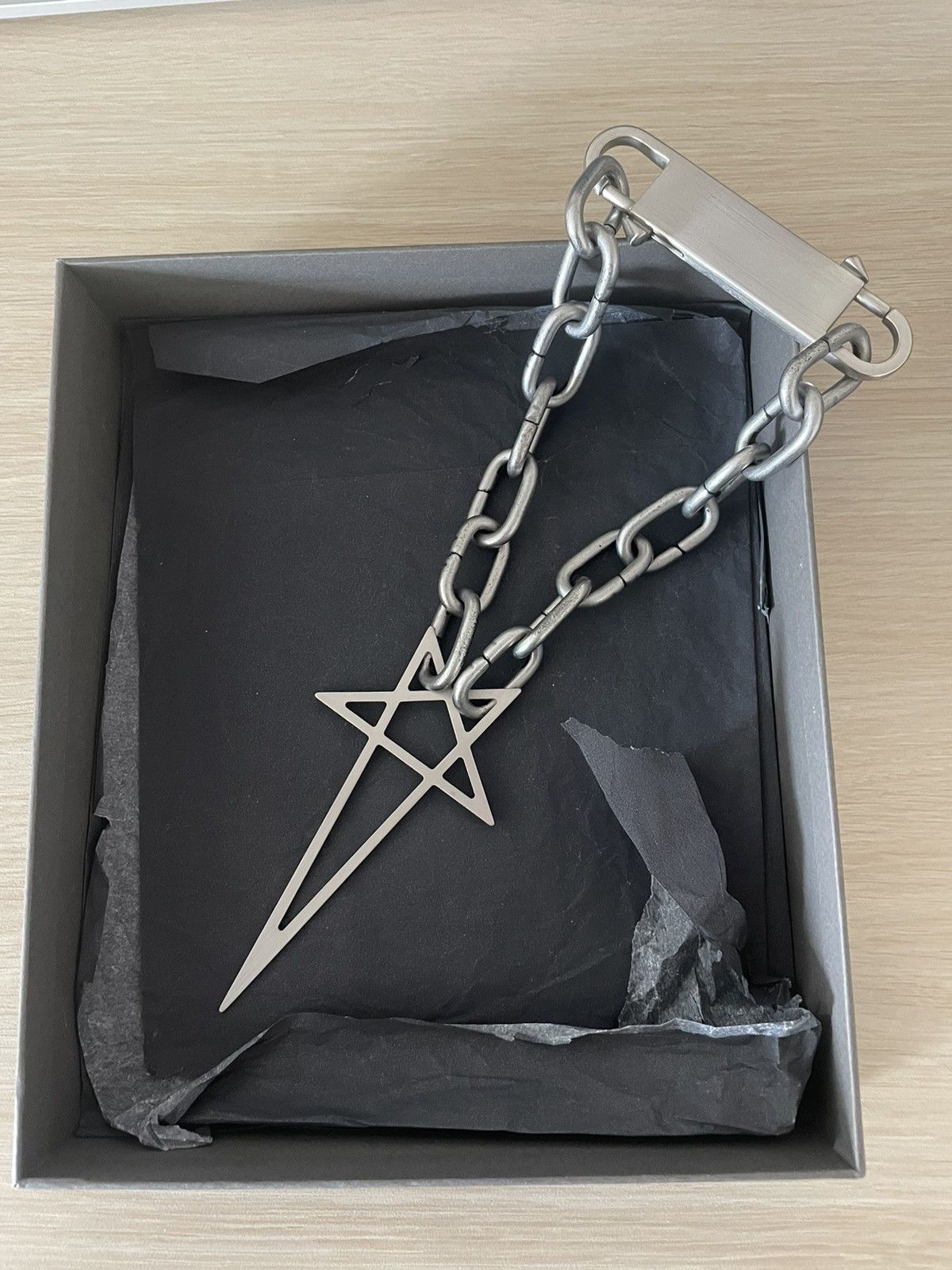 Rick Owens Rick Owens Pentagram choker | Grailed