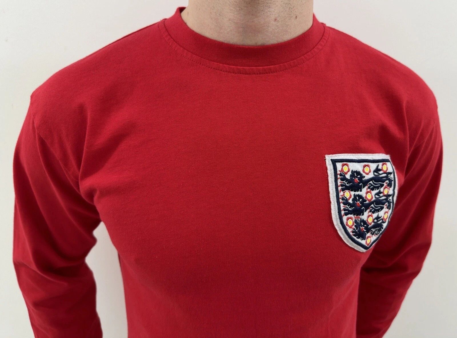 Vintage England National 1966 Score Draw Bobby Moore jersey shirt Size US M / EU 48-50 / 2 - 4 Thumbnail