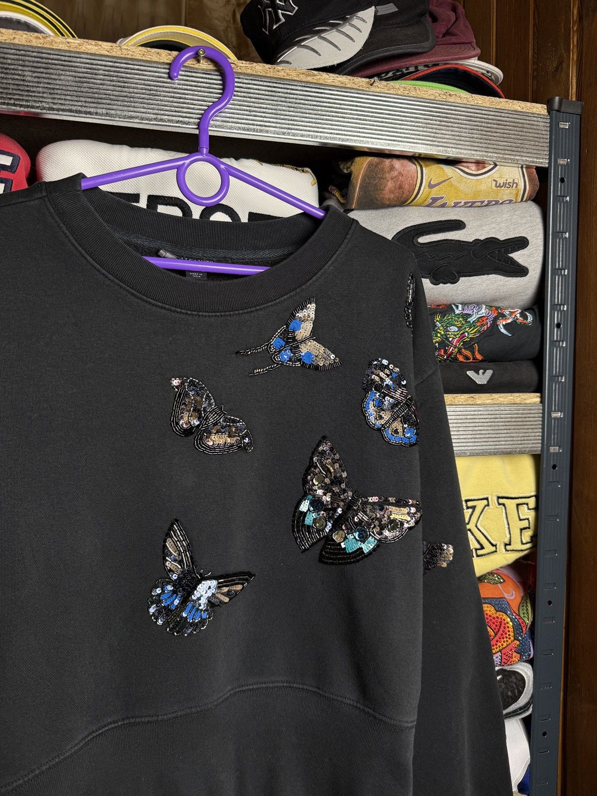 Allsaints AllSaints Multilogo Cropped Sweatshirt Size M Wmns Size M / US 6-8 / IT 42-44 - 3 Thumbnail