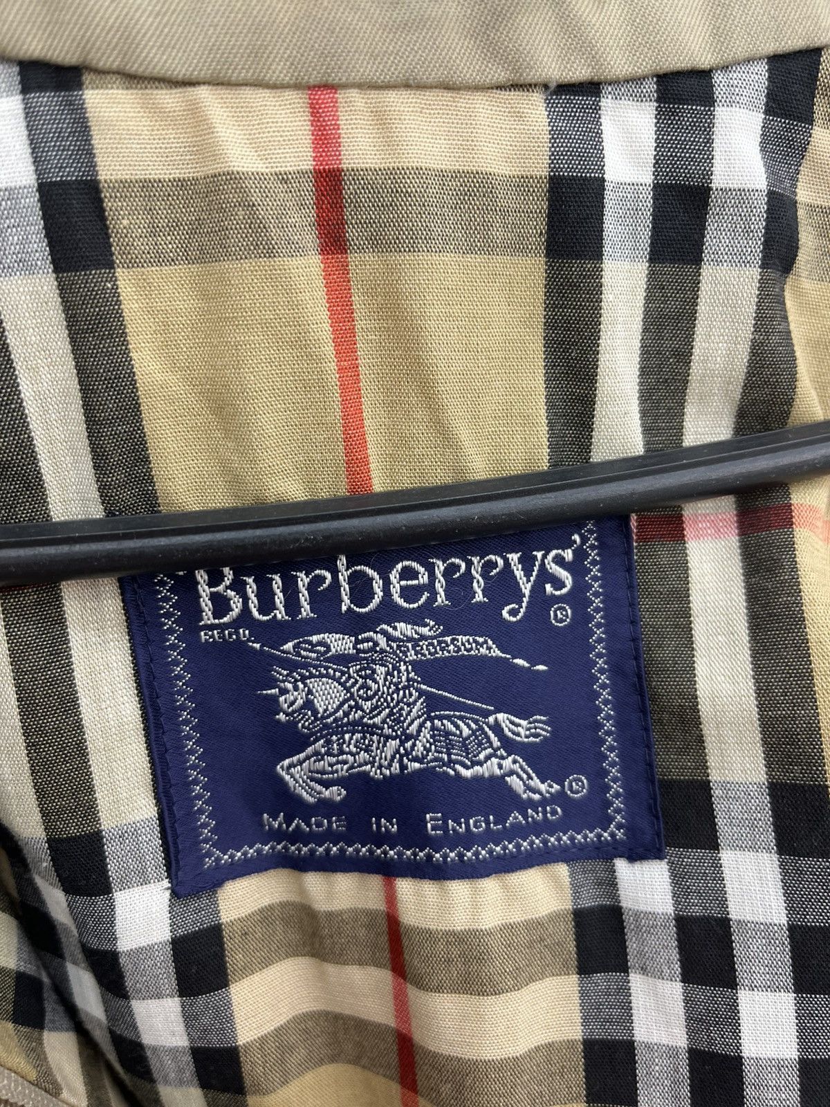 Burberry Vintage 90’s Burberrys Nova Check Lining Collared Jacket Size L / US 10 / IT 46 - 11 Thumbnail