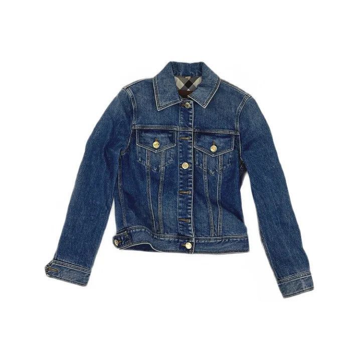 Burberry Burberry Burberry Stylish Simple Denim Jacket-2507 Size US S / EU 44-46 / 1 - 1 Thumbnail