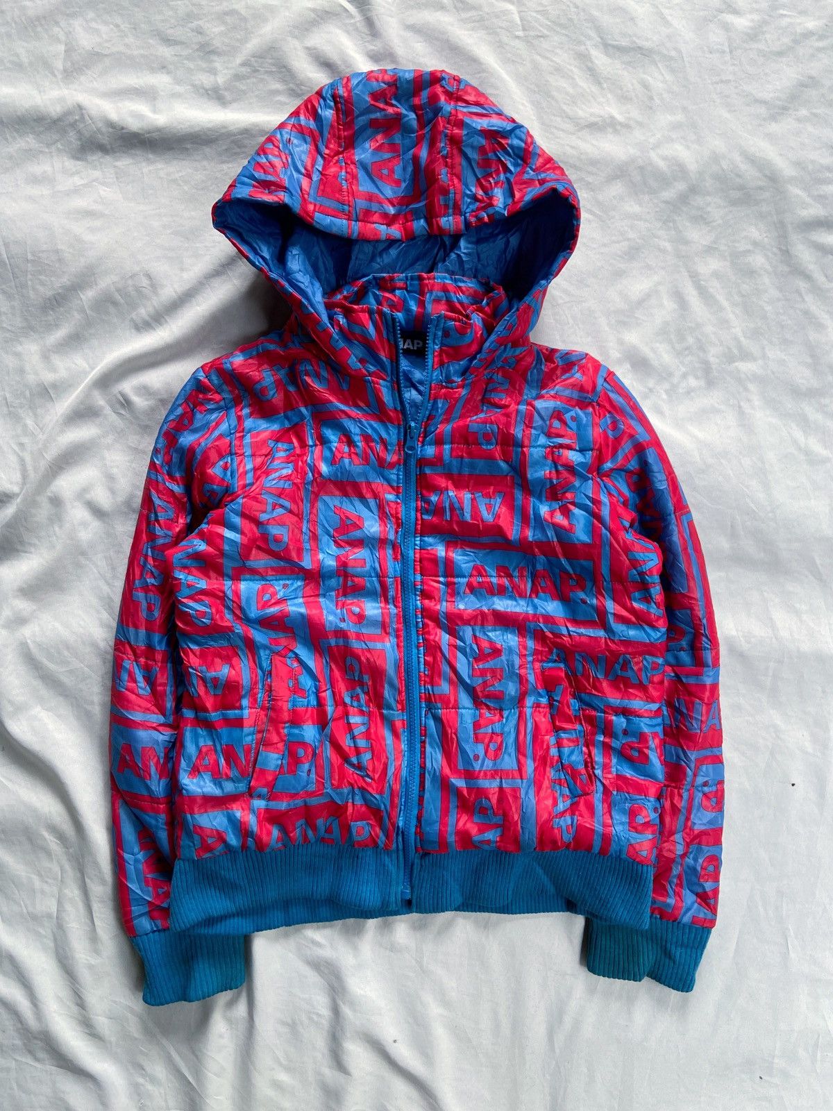 Japanese Brand ANAP MONOGRAM ZIP JACKET Size US S / EU 44-46 / 1 - 1 Thumbnail