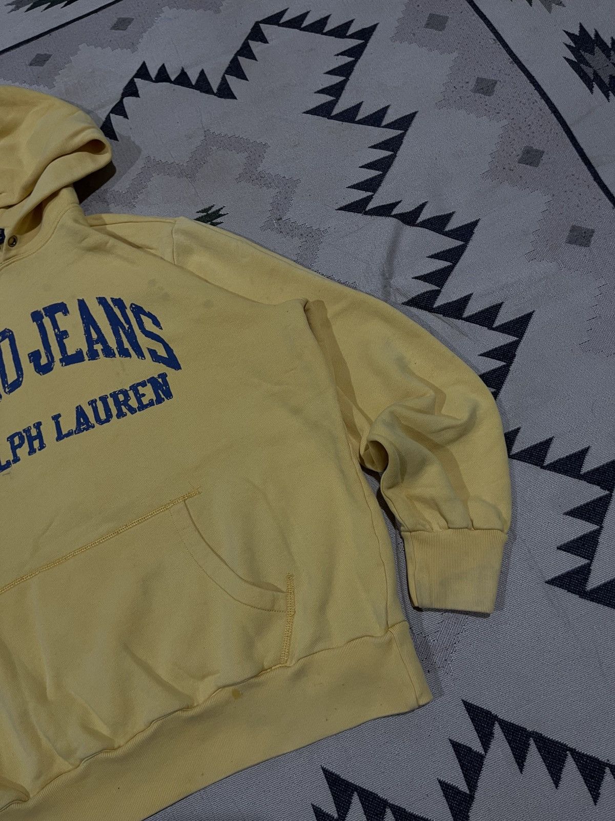 Polo Ralph Lauren 90s POLO JEANS BY RALPH LAUREN DISTRESSED SPELLOUT HOODIE Size US M / EU 48-50 / 2 - 4 Thumbnail