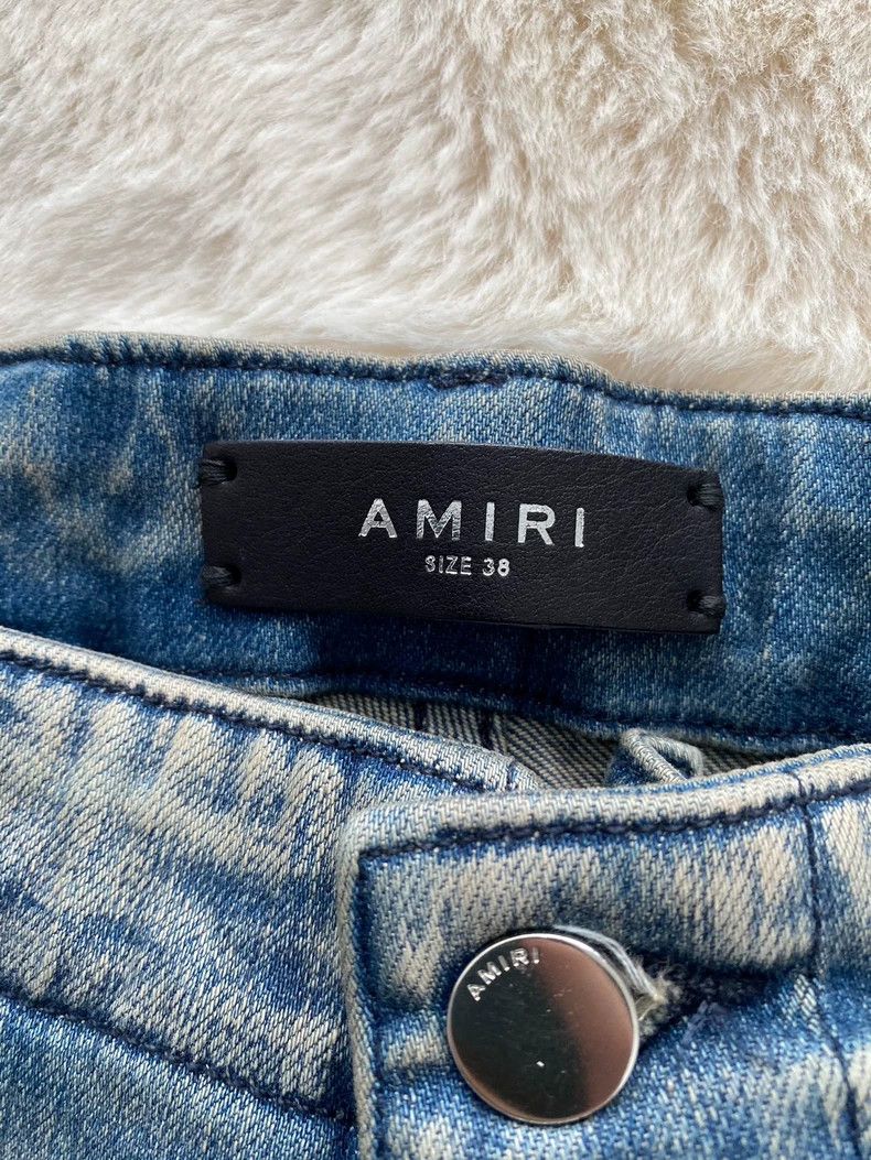 Amiri Amiri Washed Blue Tactical Cargo Ribbon Work Pants Denim J Size US 38 / EU 54 - 2 Thumbnail