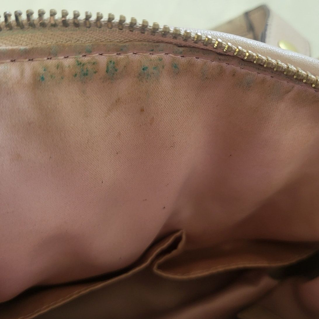 Coach Coach Madison Sofia Ruched Leather Satchel Handbag-Parchment Size ONE SIZE - 9 Thumbnail
