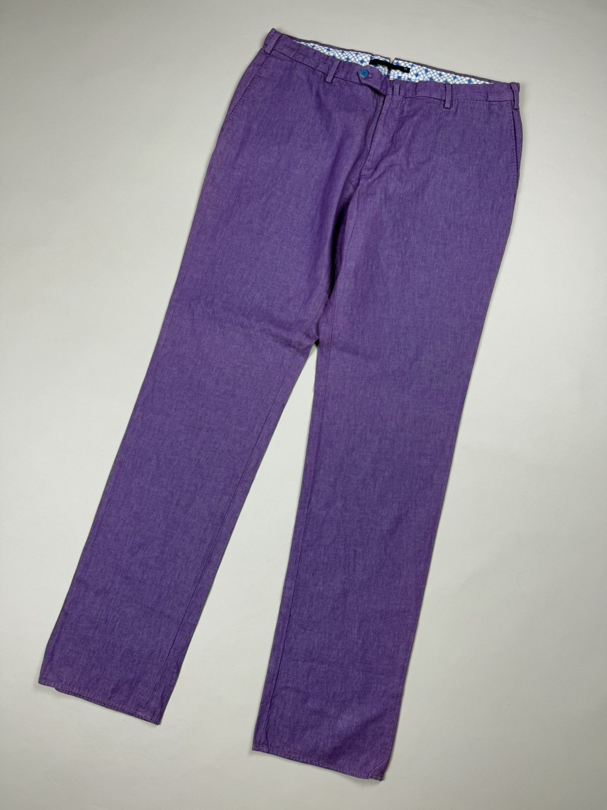 Incotex Incotex Men’s Cotton / Linen Dress Pants Trousers Size 56 Size US 38 / EU 54 - 4 Thumbnail