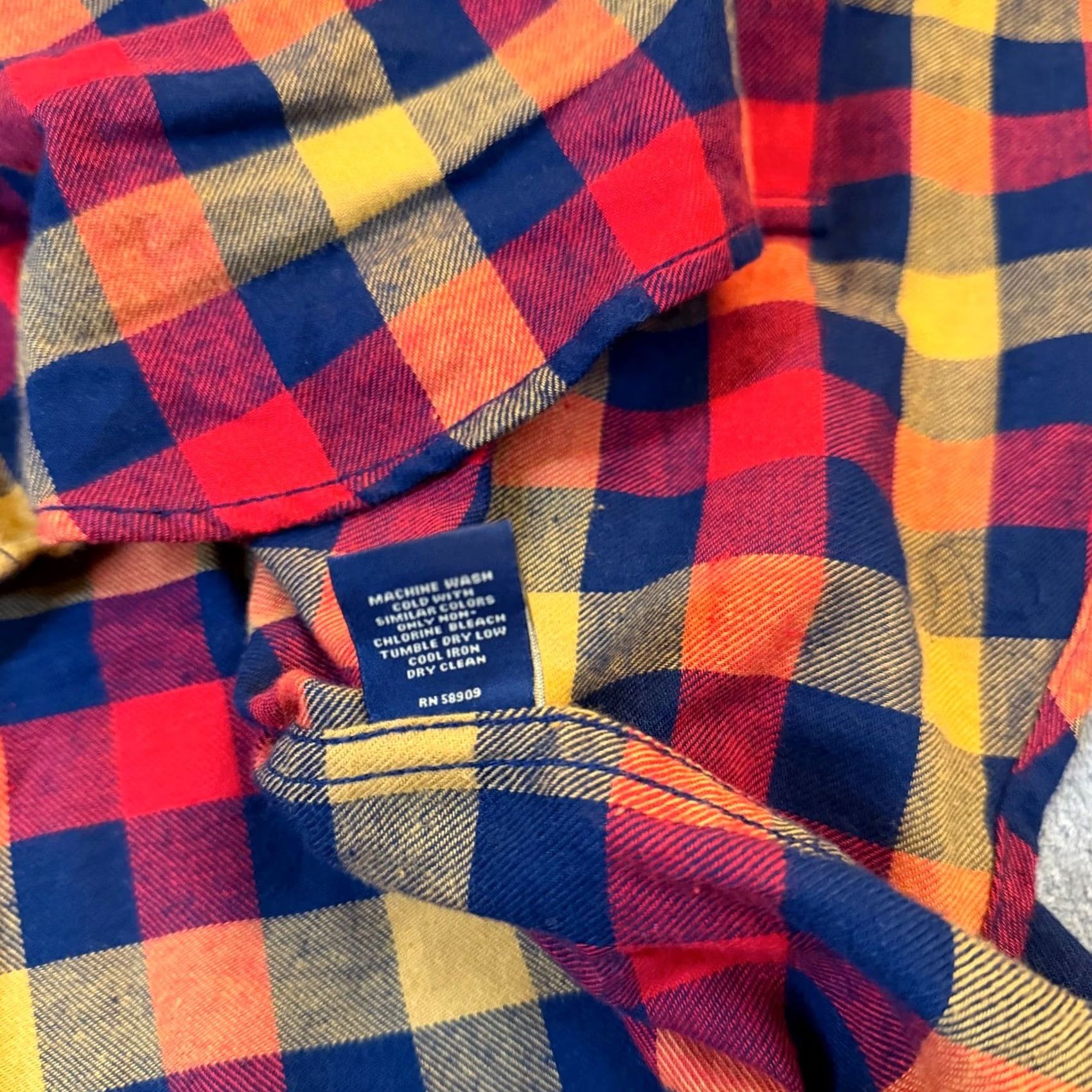 Cremieux Cremieux Premium Denim Flannel Shirt Mens XXL Red Yellow Blue Buffalo Check NWT Size US XXL / EU 58 / 5 - 7 Thumbnail