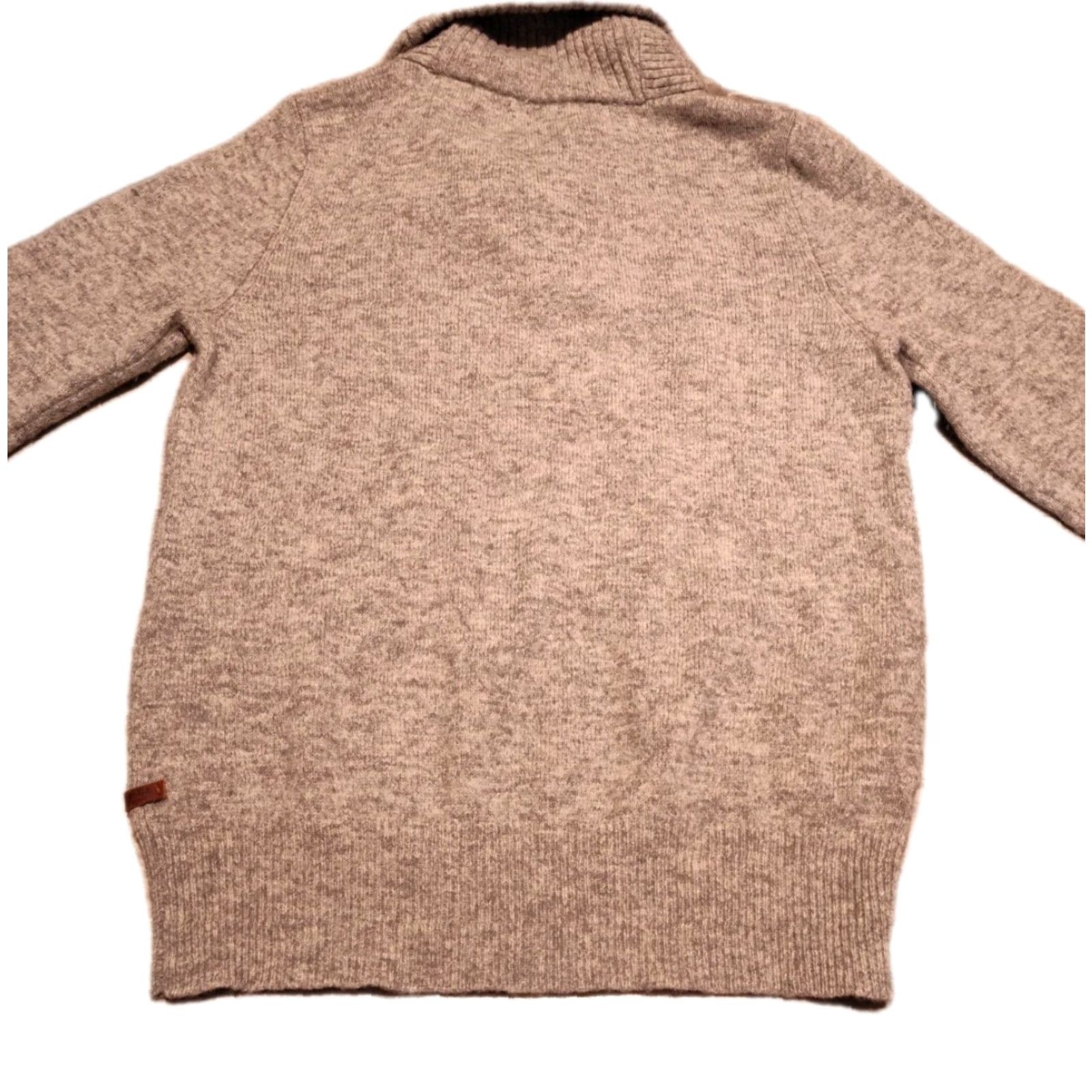 Faconnable Faconnable Sweater Mens L Gray Lambs Wool Blend Button Shawl Neck Pullover Size US L / EU 52-54 / 3 - 2 Thumbnail