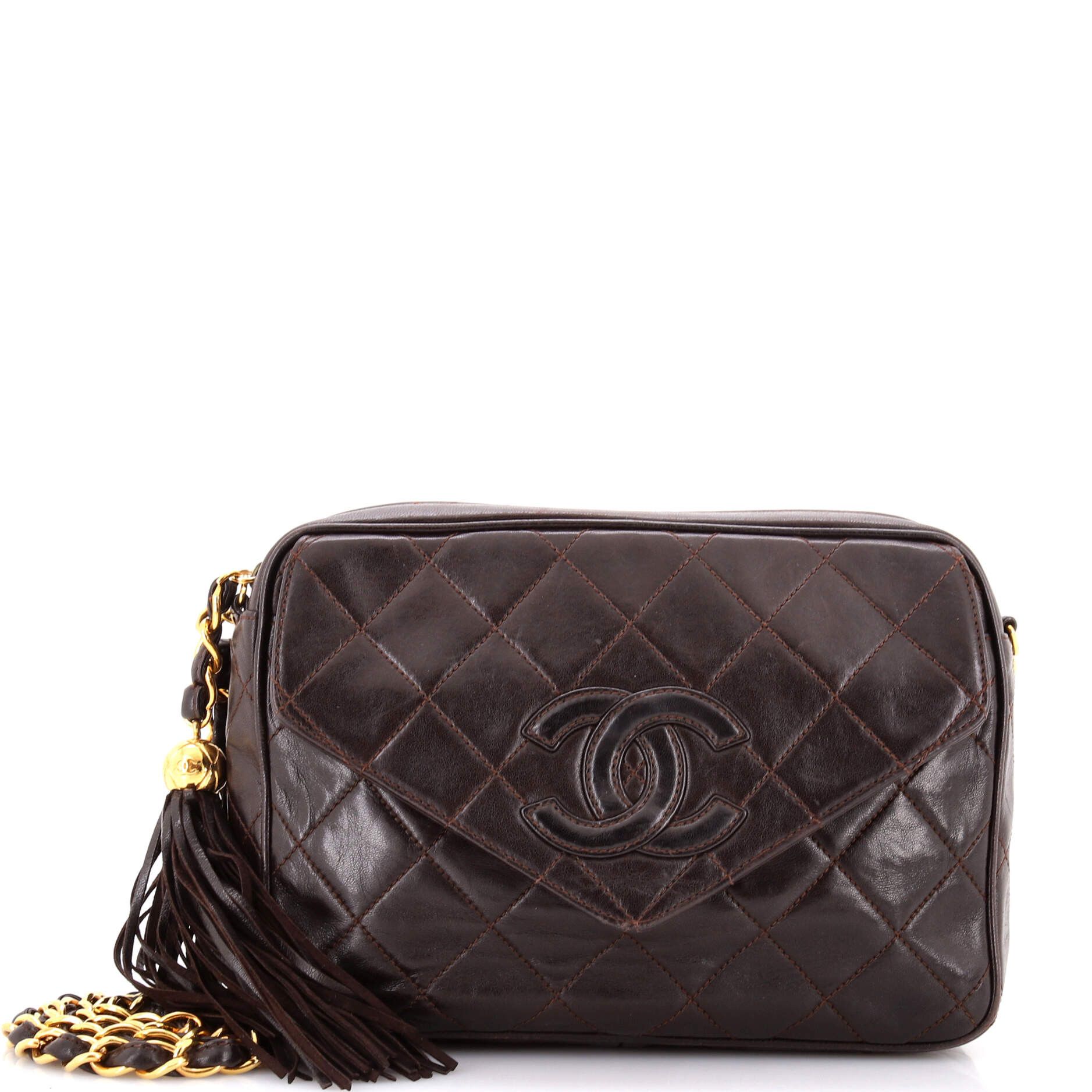Chanel Vintage Diamond CC Flap Pocket Camera Bag Size ONE SIZE - 1 Thumbnail