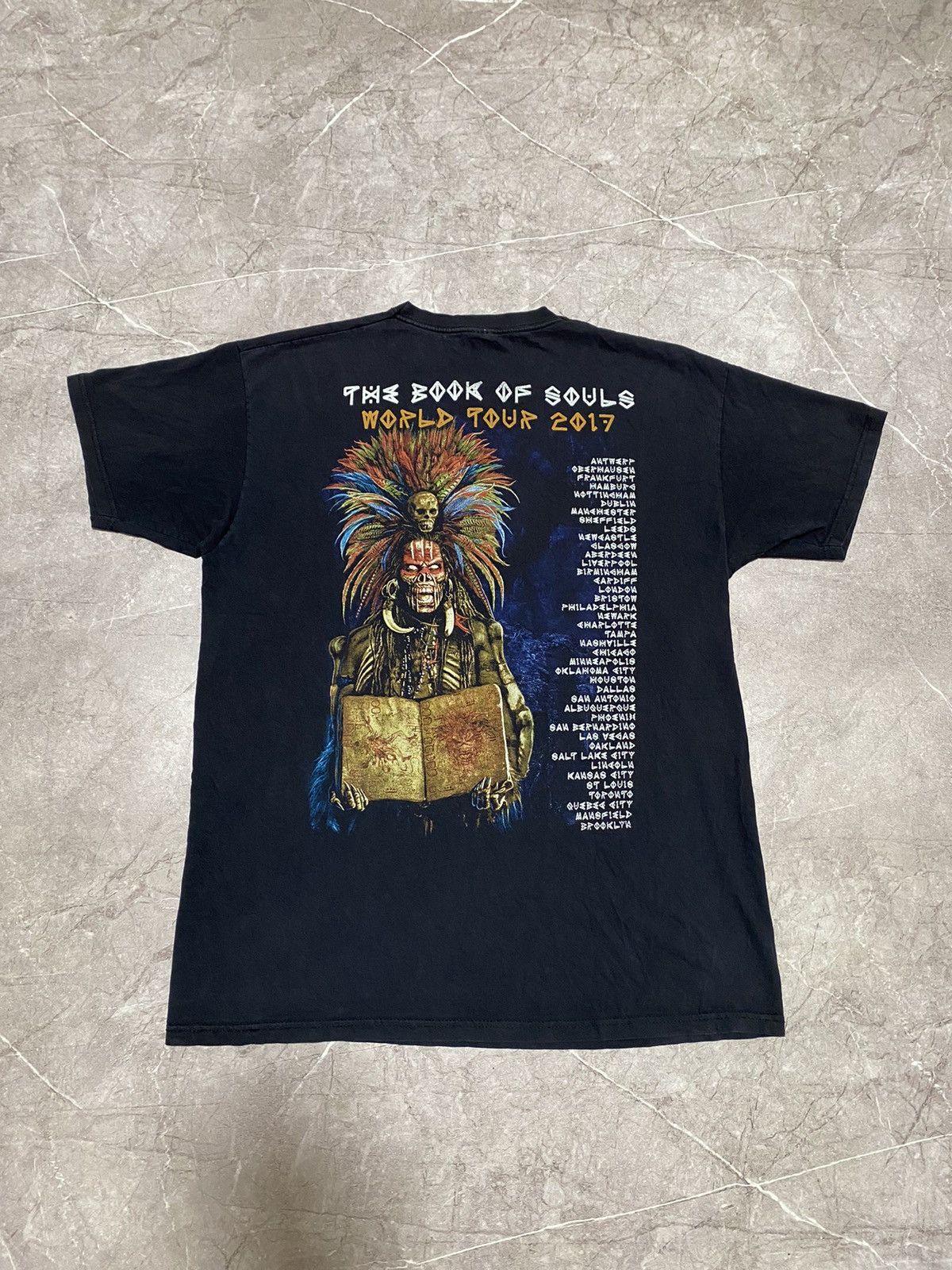 Iron Maiden Vintage Iron Maiden 2017 World Tour Shirt The Book of Souls Size US XL / EU 56 / 4 - 4 Thumbnail