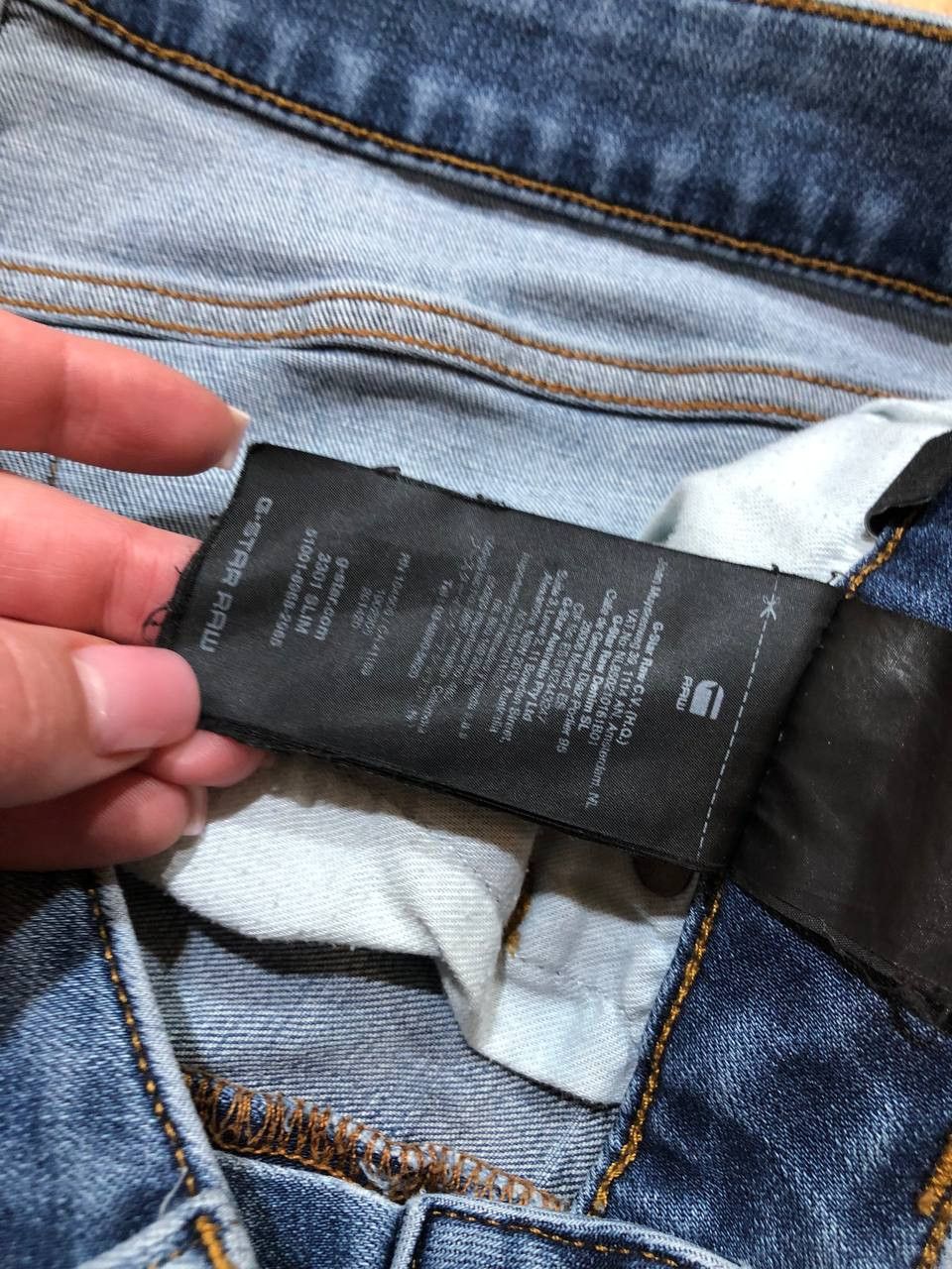 G-Star G Star Raw 3301 Slim Fit Tapered Button Fly Whisker Denim Size US 32 / EU 48 - 3 Thumbnail
