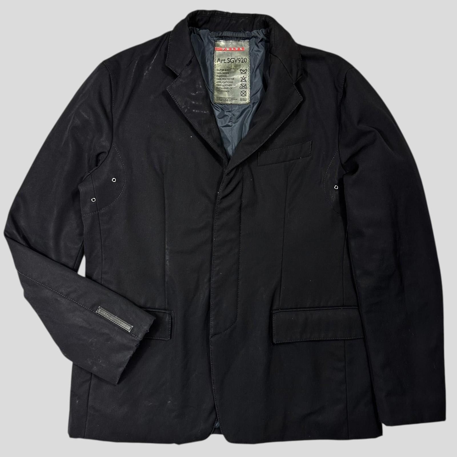 Prada Prada Sport 2007 Wool + Leather Modular Blazer Jacket IT54 L Size US L / EU 52-54 / 3 - 4 Thumbnail