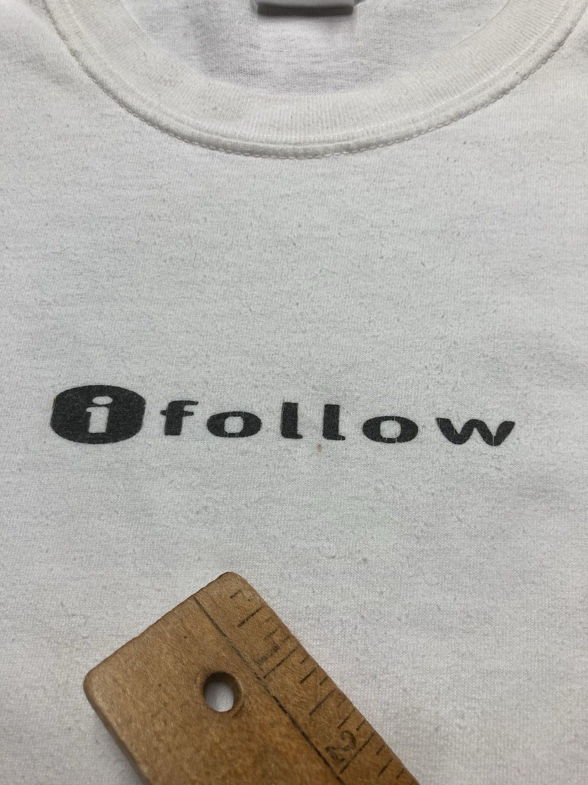 Vintage Vintage t shirt I follow Jesus Christian iPod parody large Size US L / EU 52-54 / 3 - 5 Thumbnail