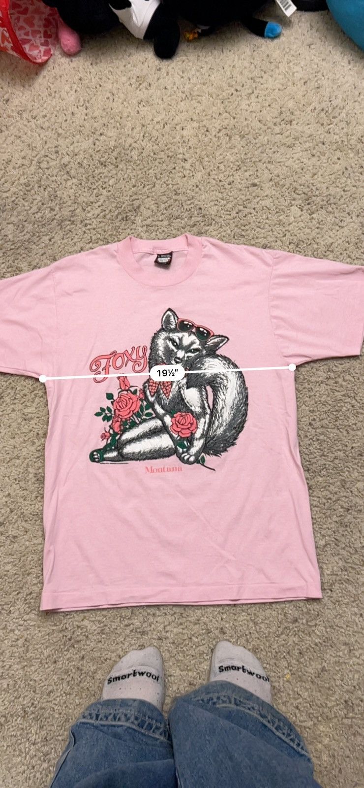basketcase gallery Vintage Foxy Montana pink fox graphic tee Size US L / EU 52-54 / 3 - 4 Thumbnail