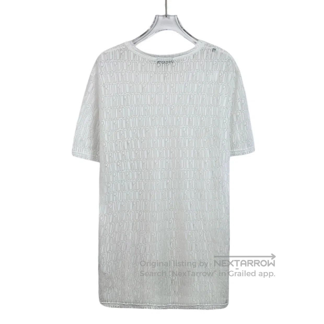 Dior white logo short sleeve t-shirt by dior. Size US L / EU 52-54 / 3 - 2 Thumbnail