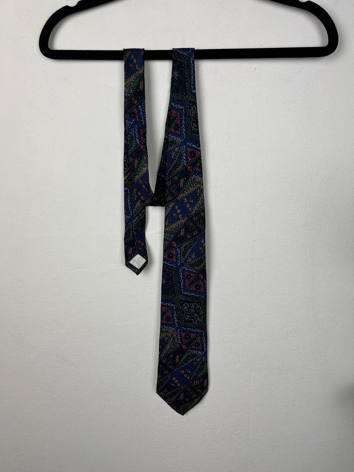 Balenciaga BALENCIAGA SILK Tie,Necktie Beautiful Design Size ONE SIZE - 1 Thumbnail