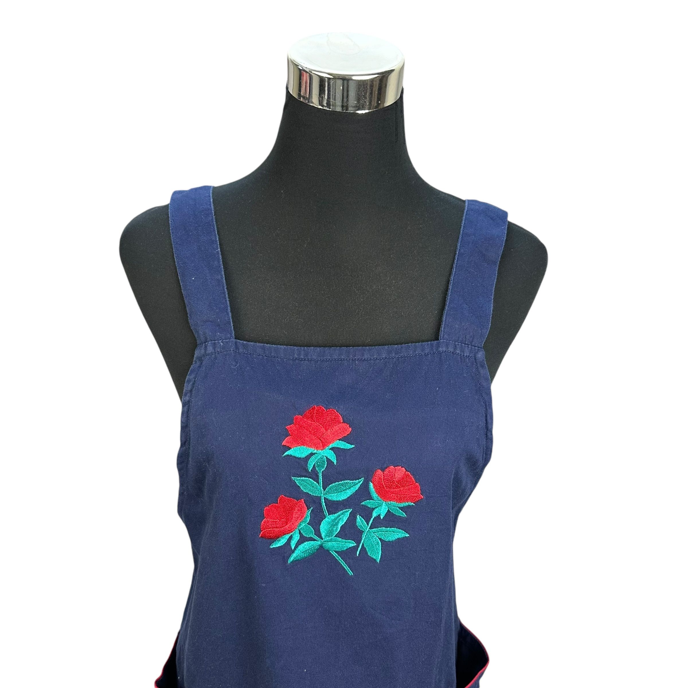 Yves Saint Laurent Yves Saint Laurent Embroidery Flower Logo Apron #A52-1215 Size ONE SIZE - 2 Thumbnail