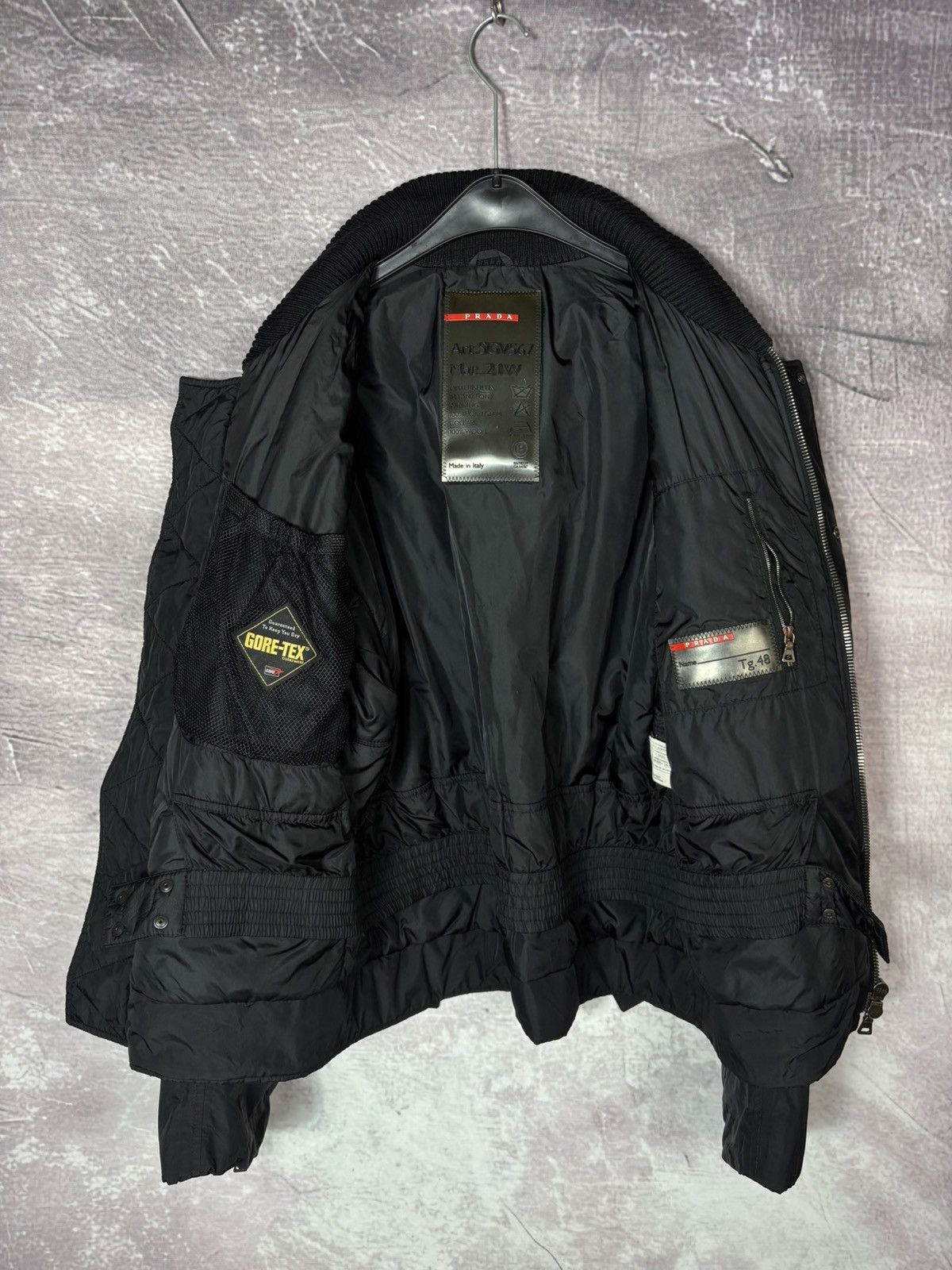 Prada Prada Sport Archive Gore Tex Nylon Bomber Jacket Linea Rossa Size US M / EU 48-50 / 2 - 5 Thumbnail
